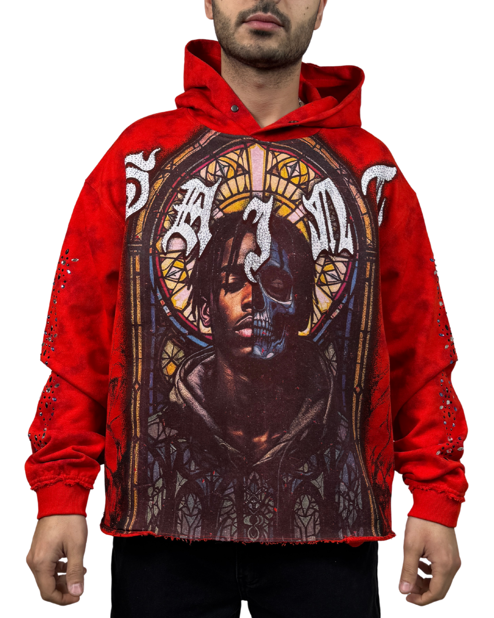 Half Saint Face Hoodie