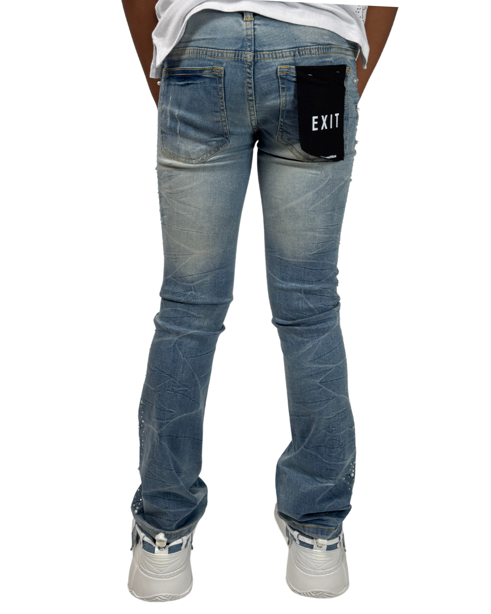 Kids Pearl Stacked Jean 25124