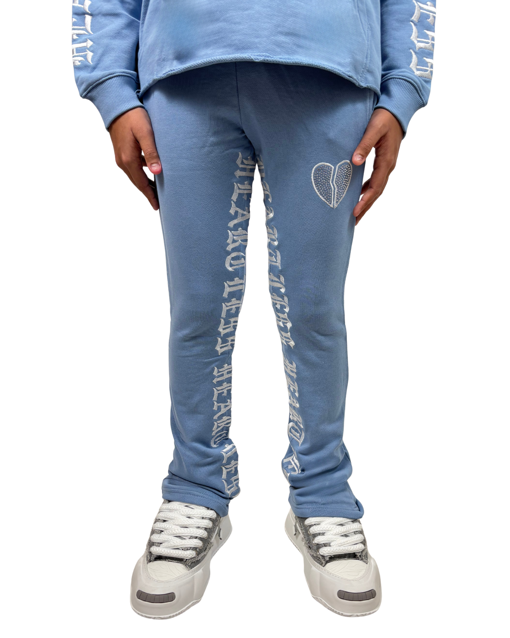 Kids Heartless Stacked Sweatpant 80559A
