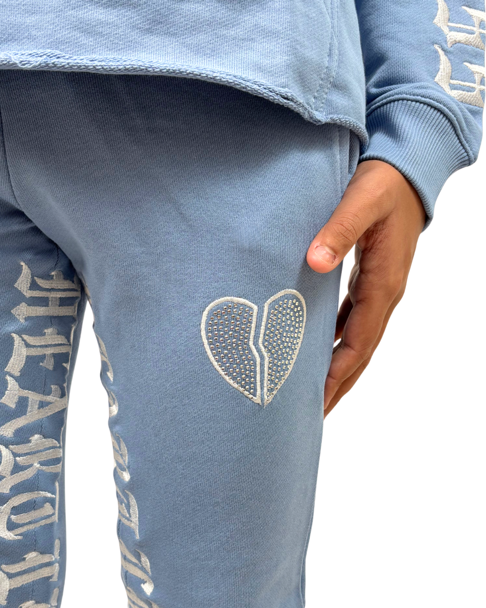 Kids Heartless Stacked Sweatpant 80559A