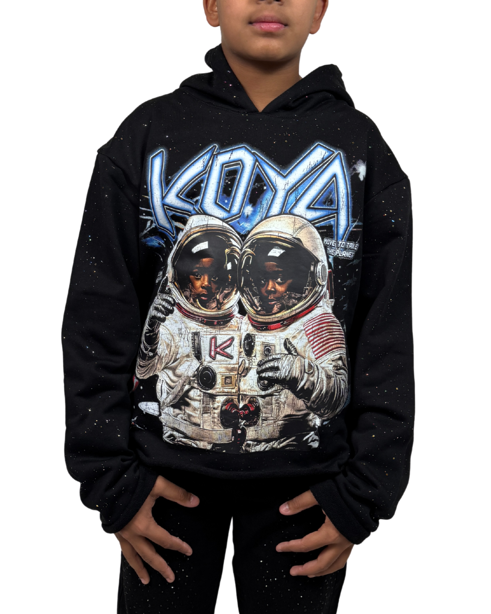Kids Move To Take The Planet Hoodie KKH10