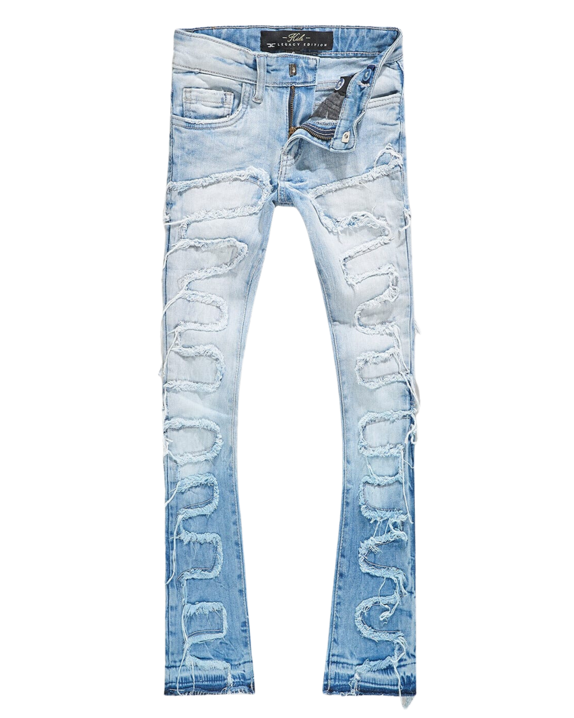 Kids Python Stacked Jeans JTF1130