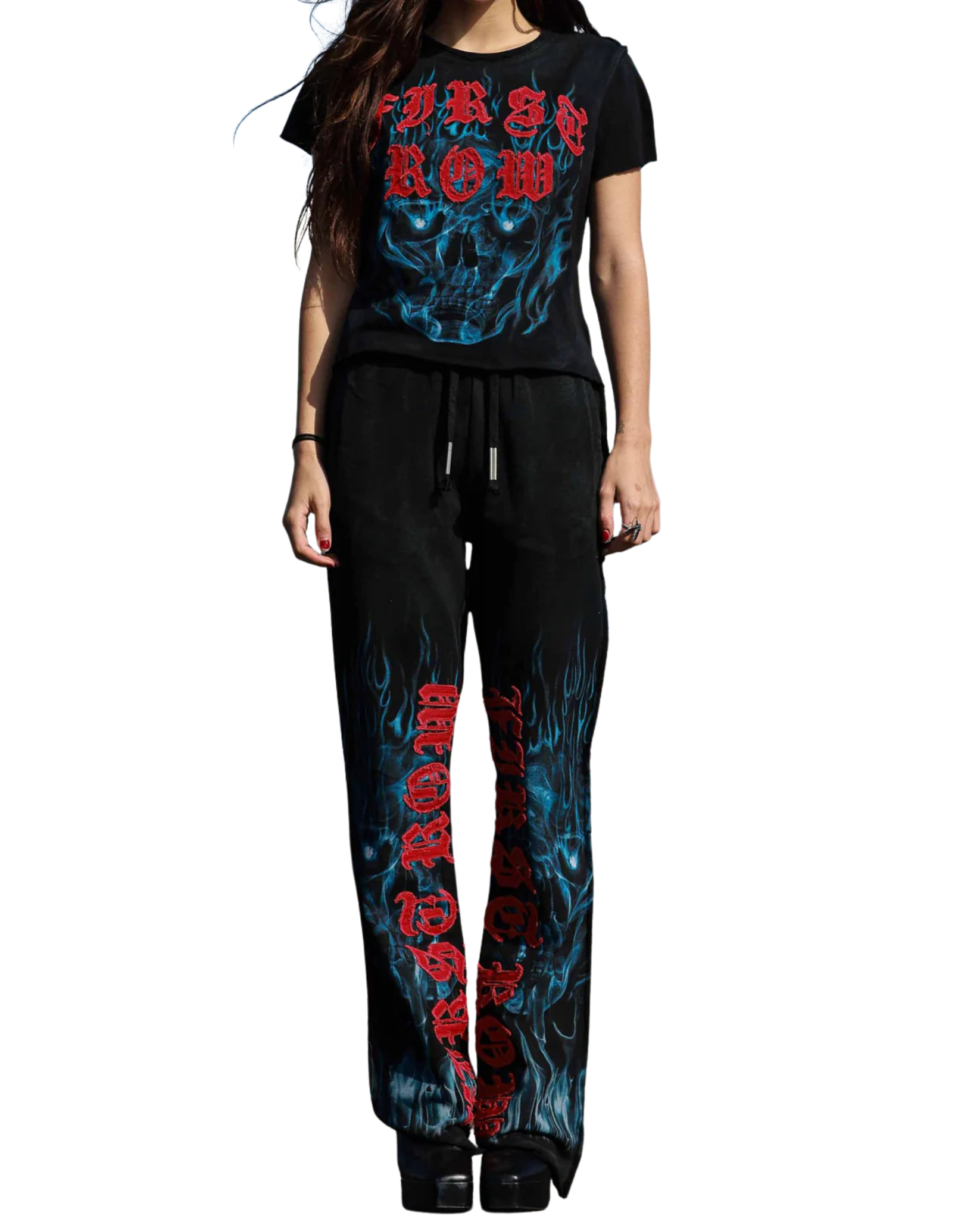 Wake Up And Be Fierce Flame Appliqué Tee