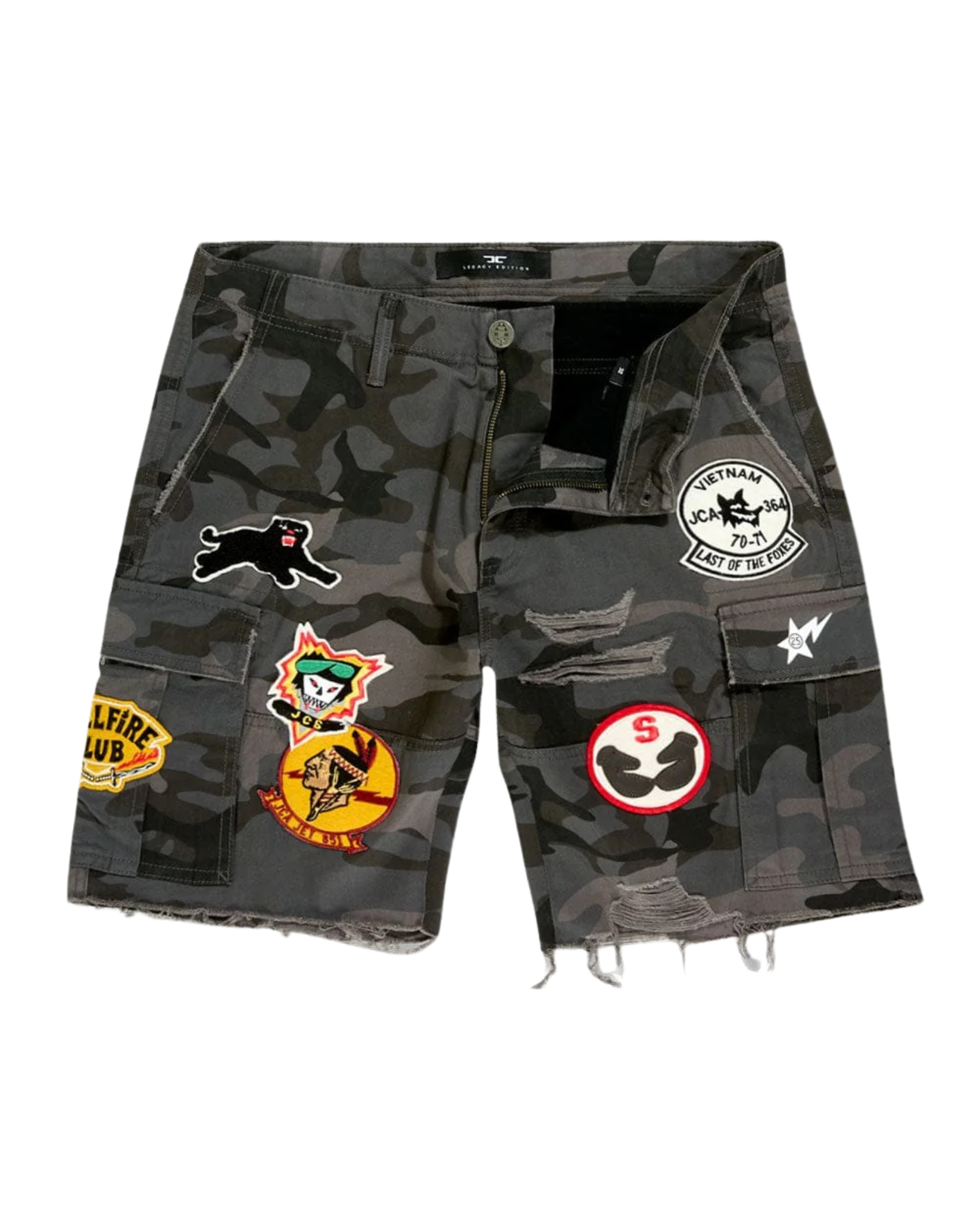 Mens War Angel Cargo Shorts 4425
