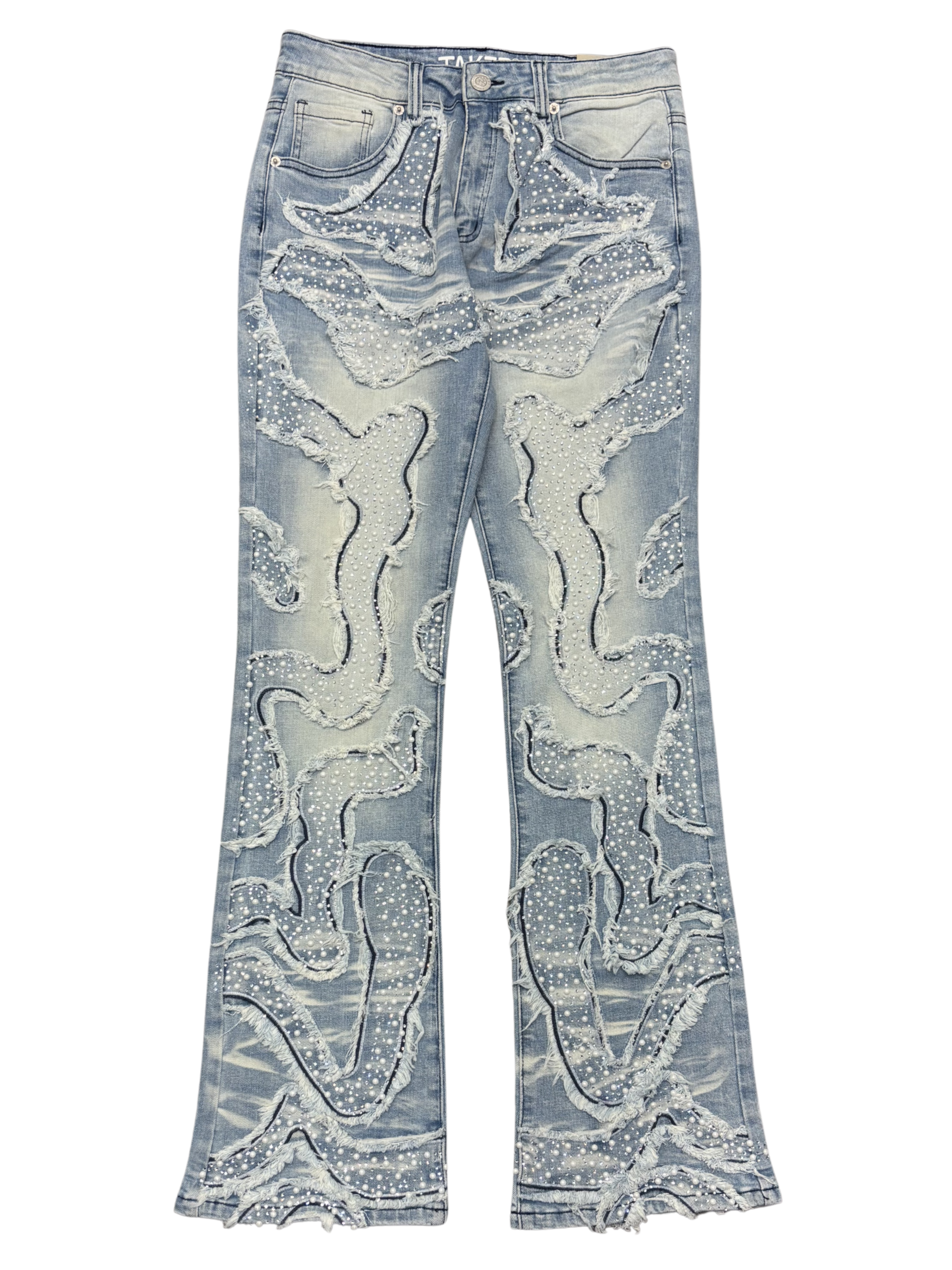 Mens Flare Fit Jeans T5053