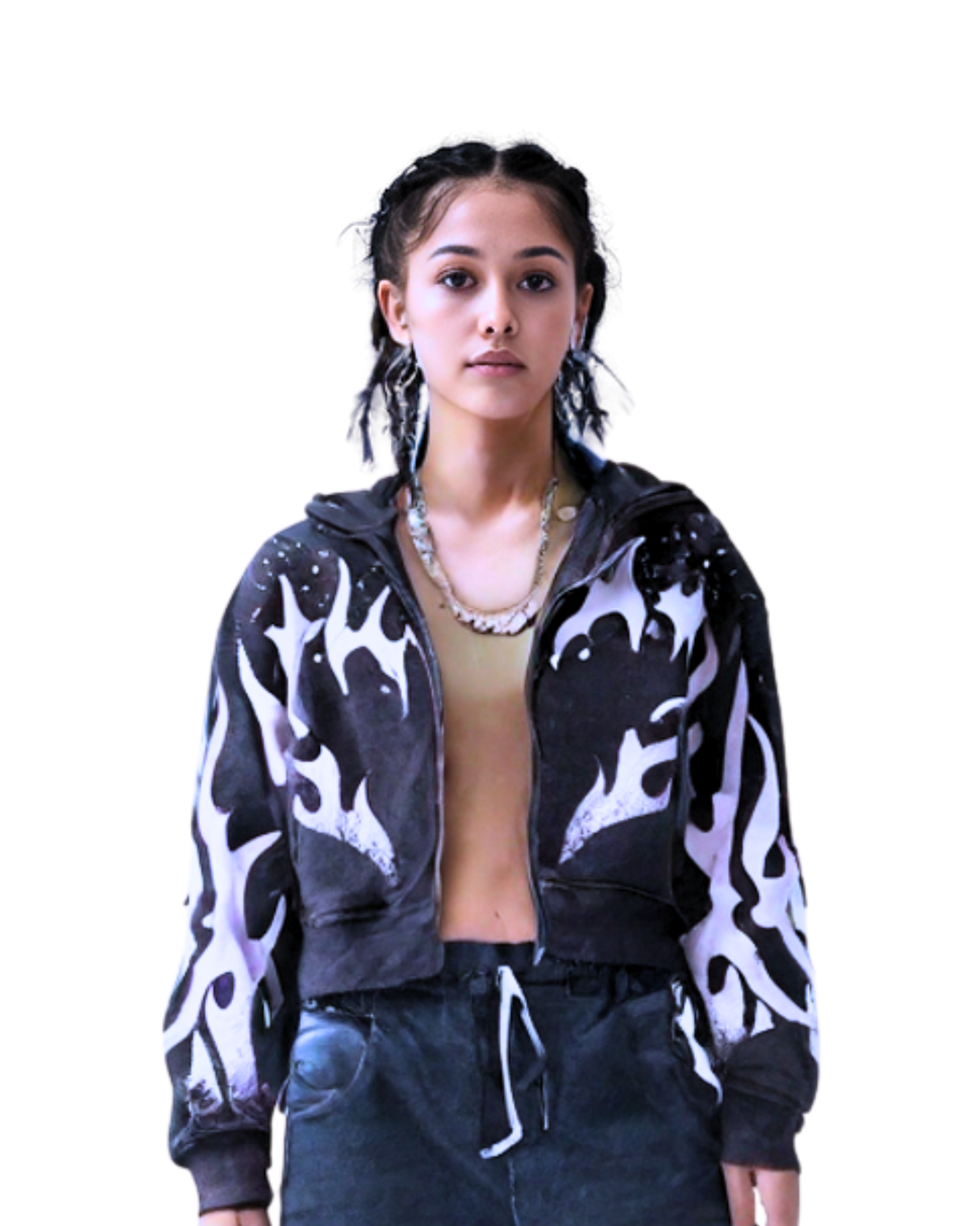 Rhinestone Hoodie ST3529