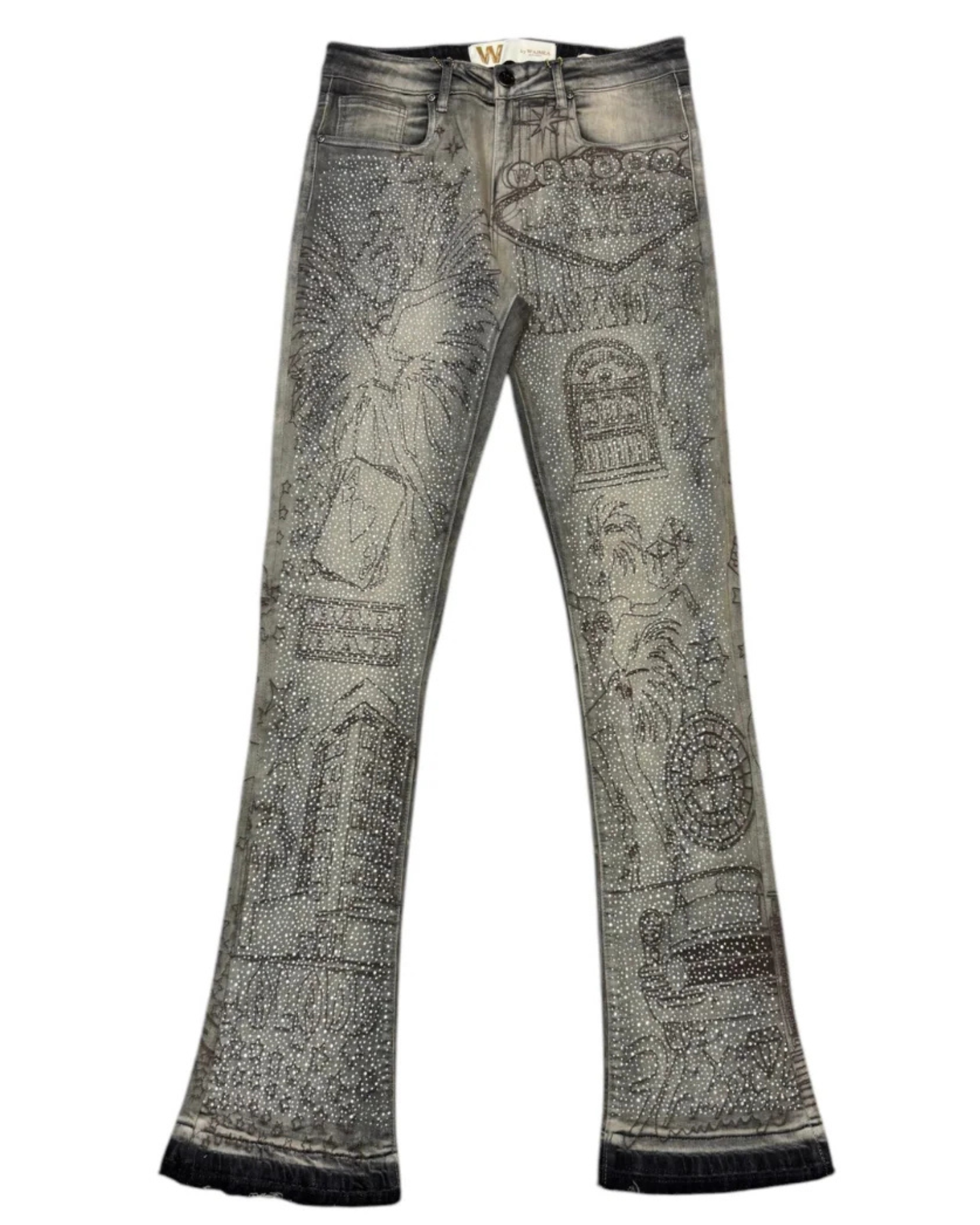 Las Vegas Stacked Jean M8538D