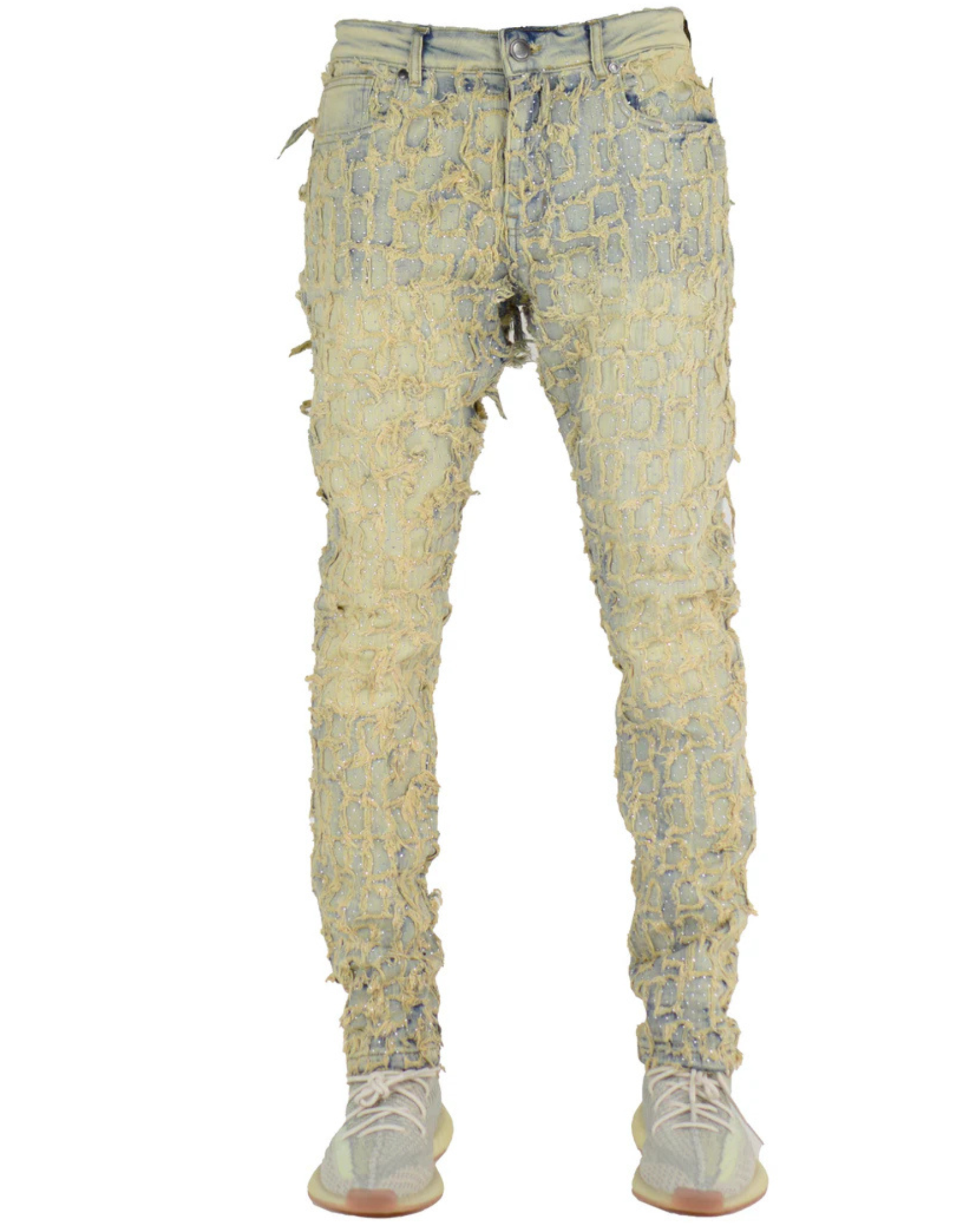 Stacked Rhinestone Jean 5248