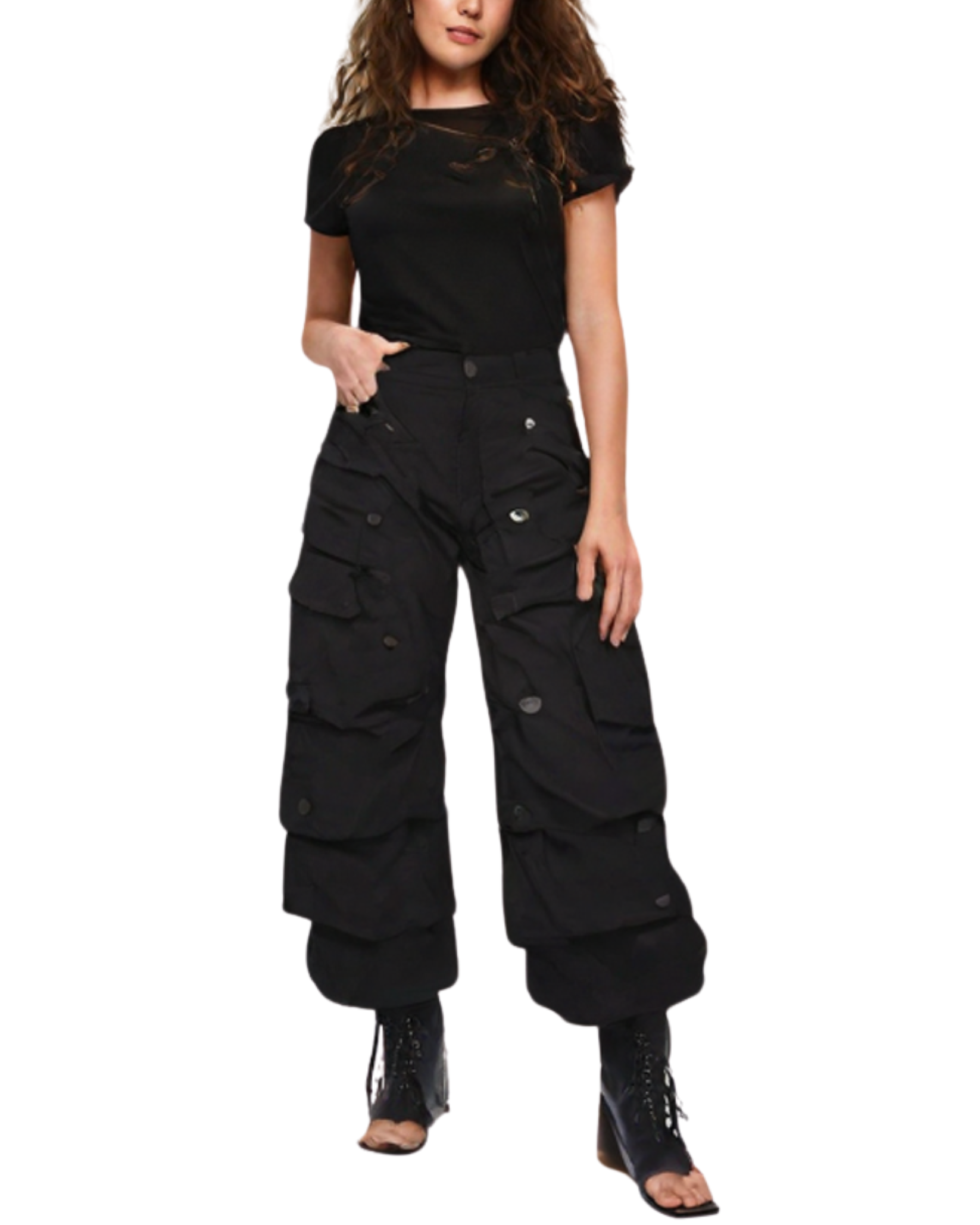 High Rise Cargo Jean AP25226