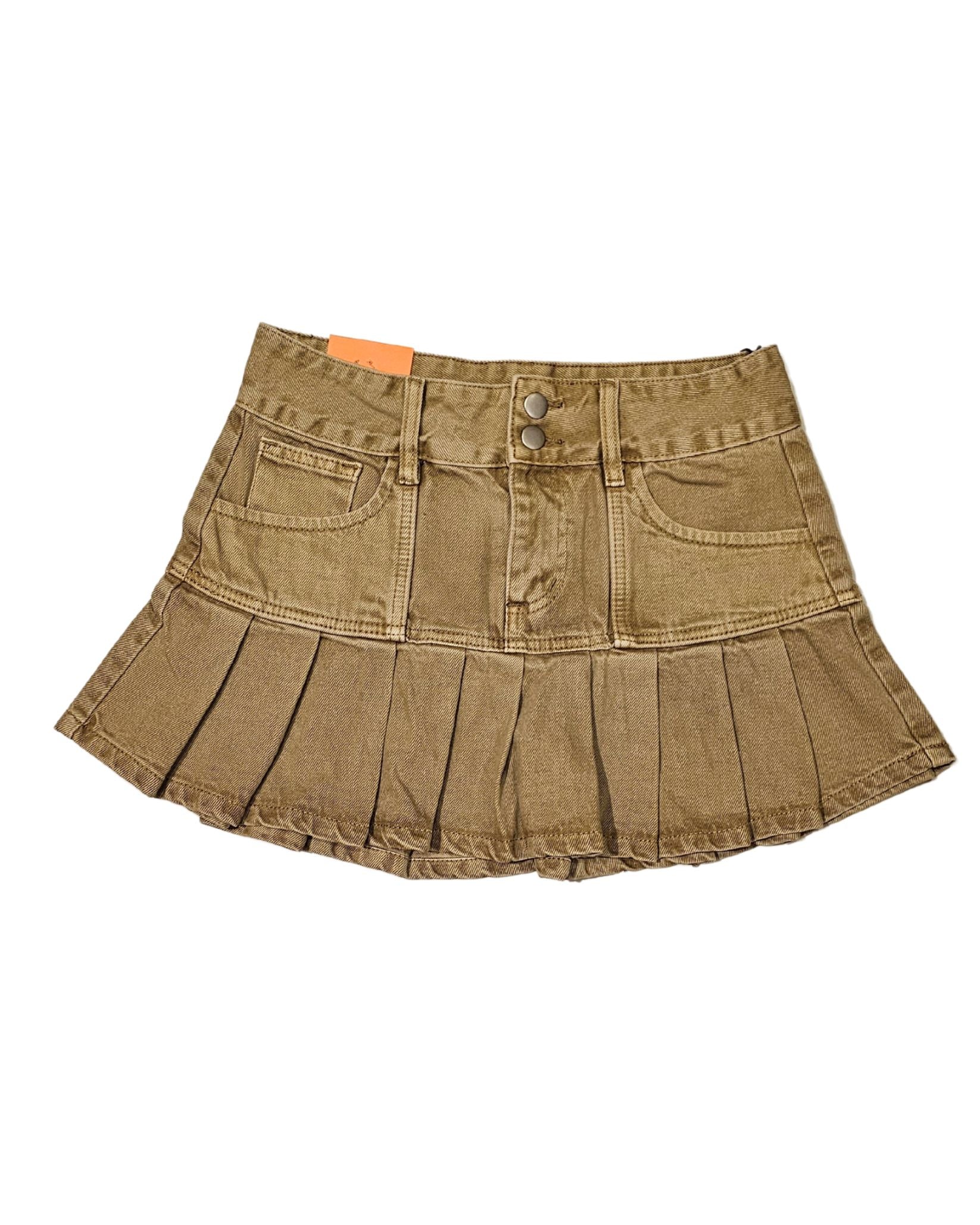 Pleated Mini Skirt
