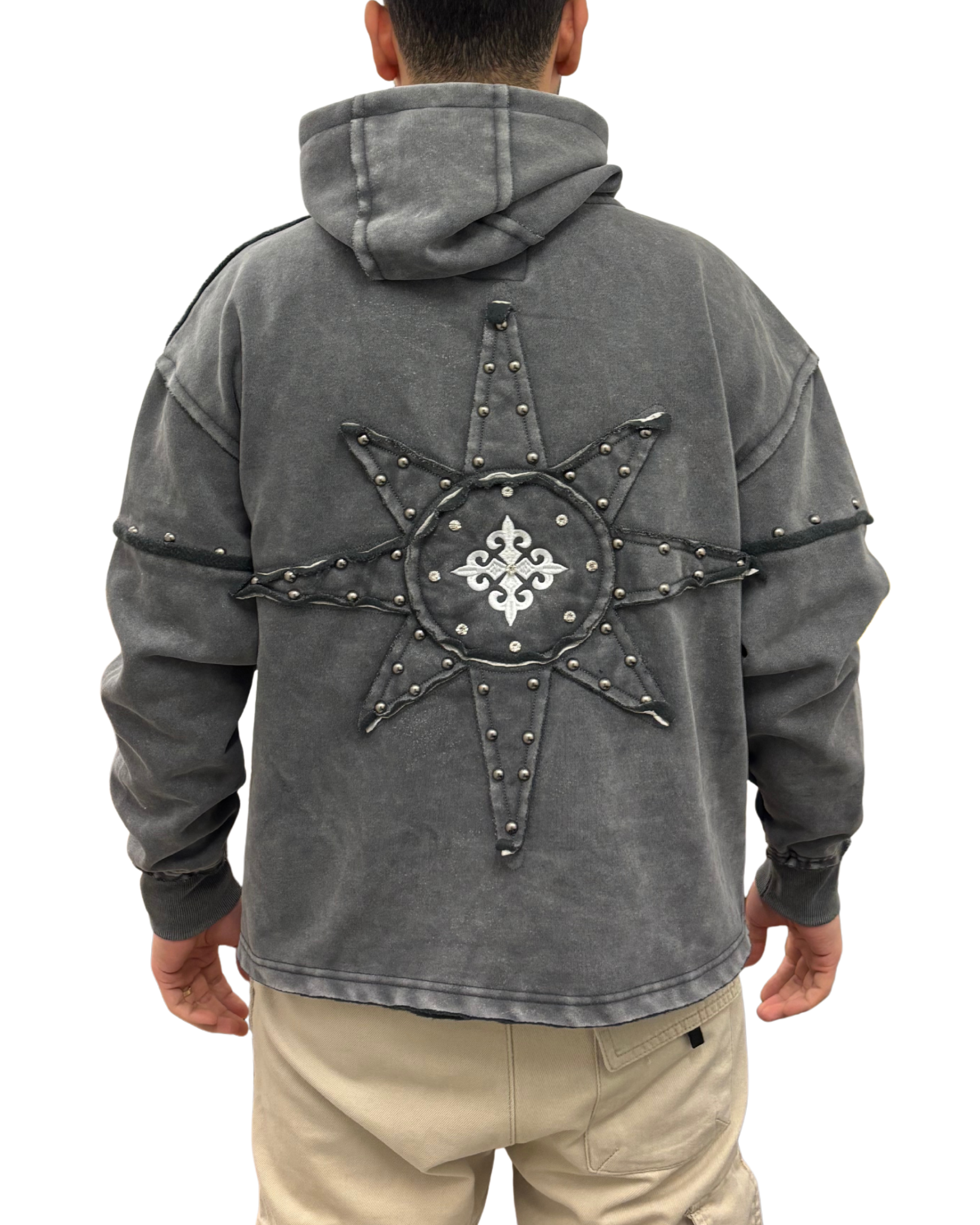 Rhinestones Hoodie KF2593