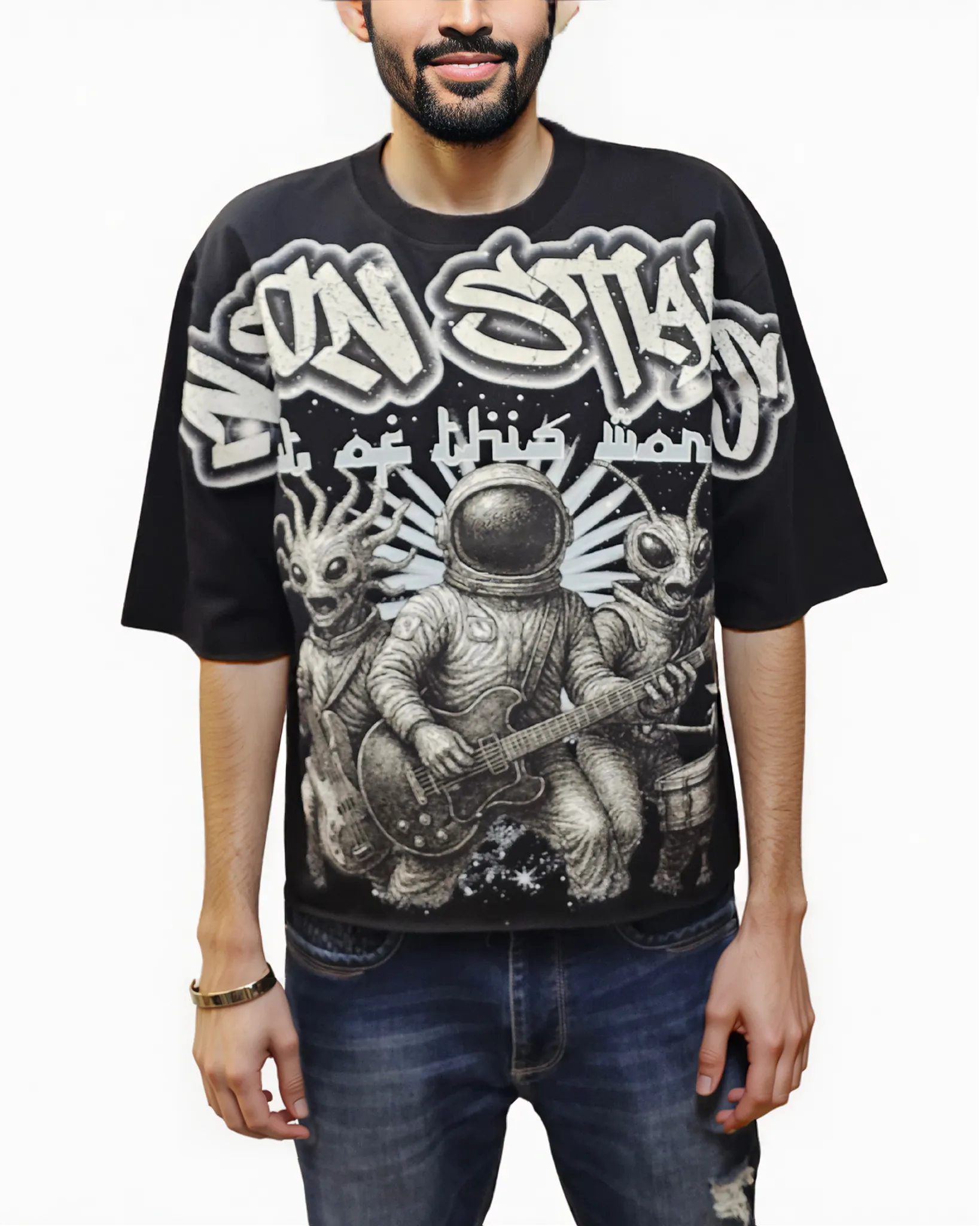 Neon Stars Oversize Shirt