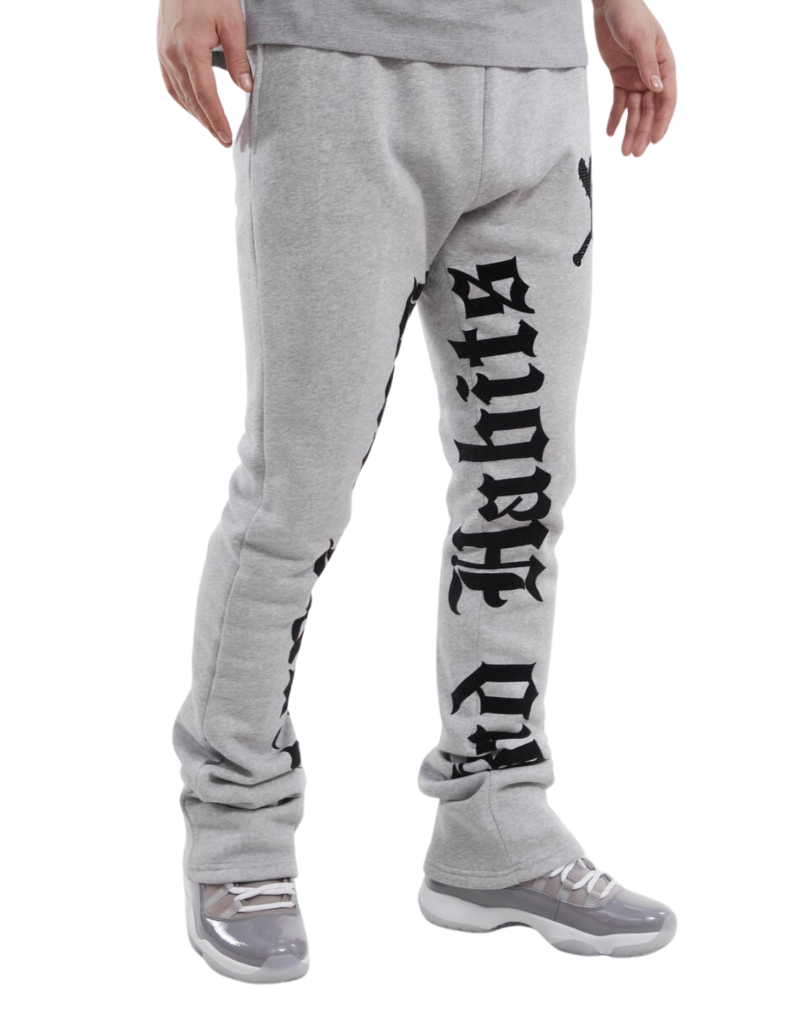 Mens Bad Habits Stacked Sweatpants