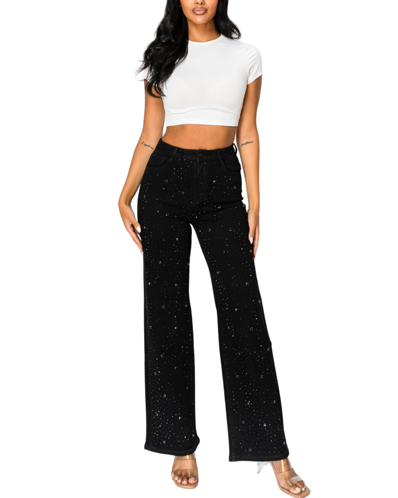 Embellished Straight Cut Jean 264