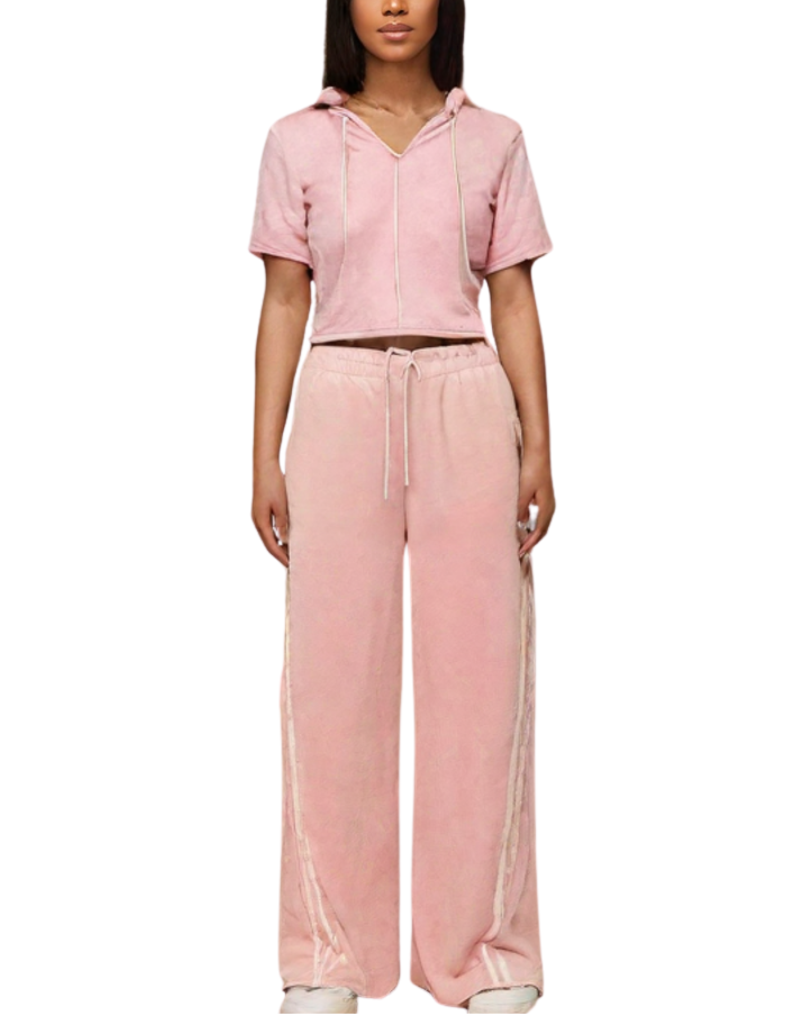 Oversize Stripe Sweat Shirt And Pant