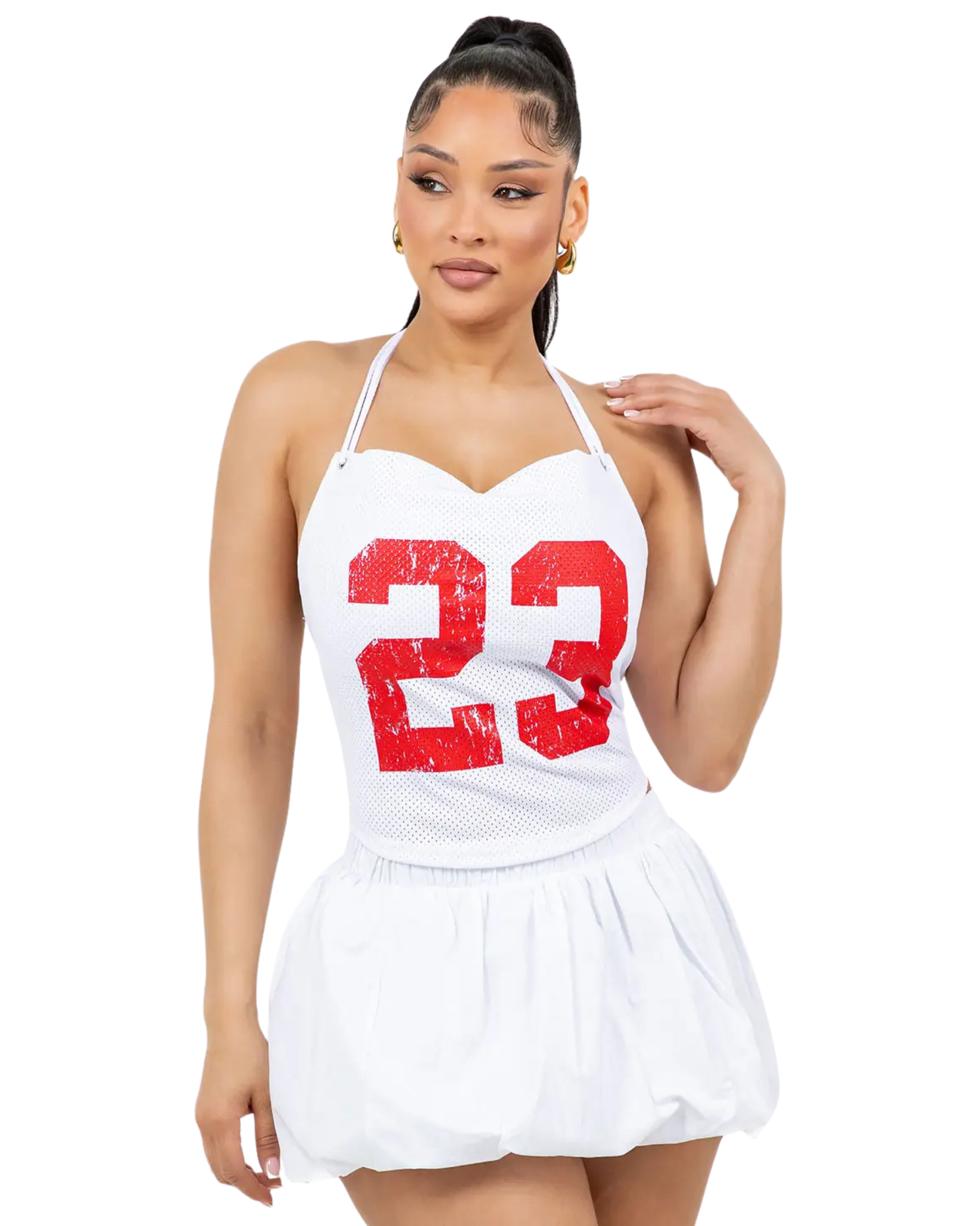 Sporty Sleeveless Halter Top