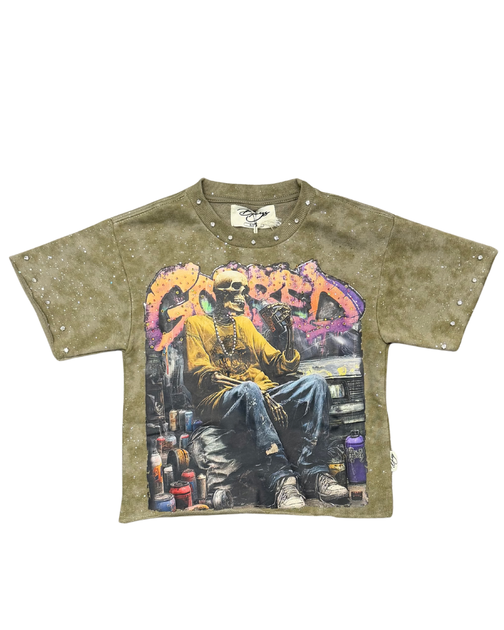 Kids Skeleton Sitting Shirt