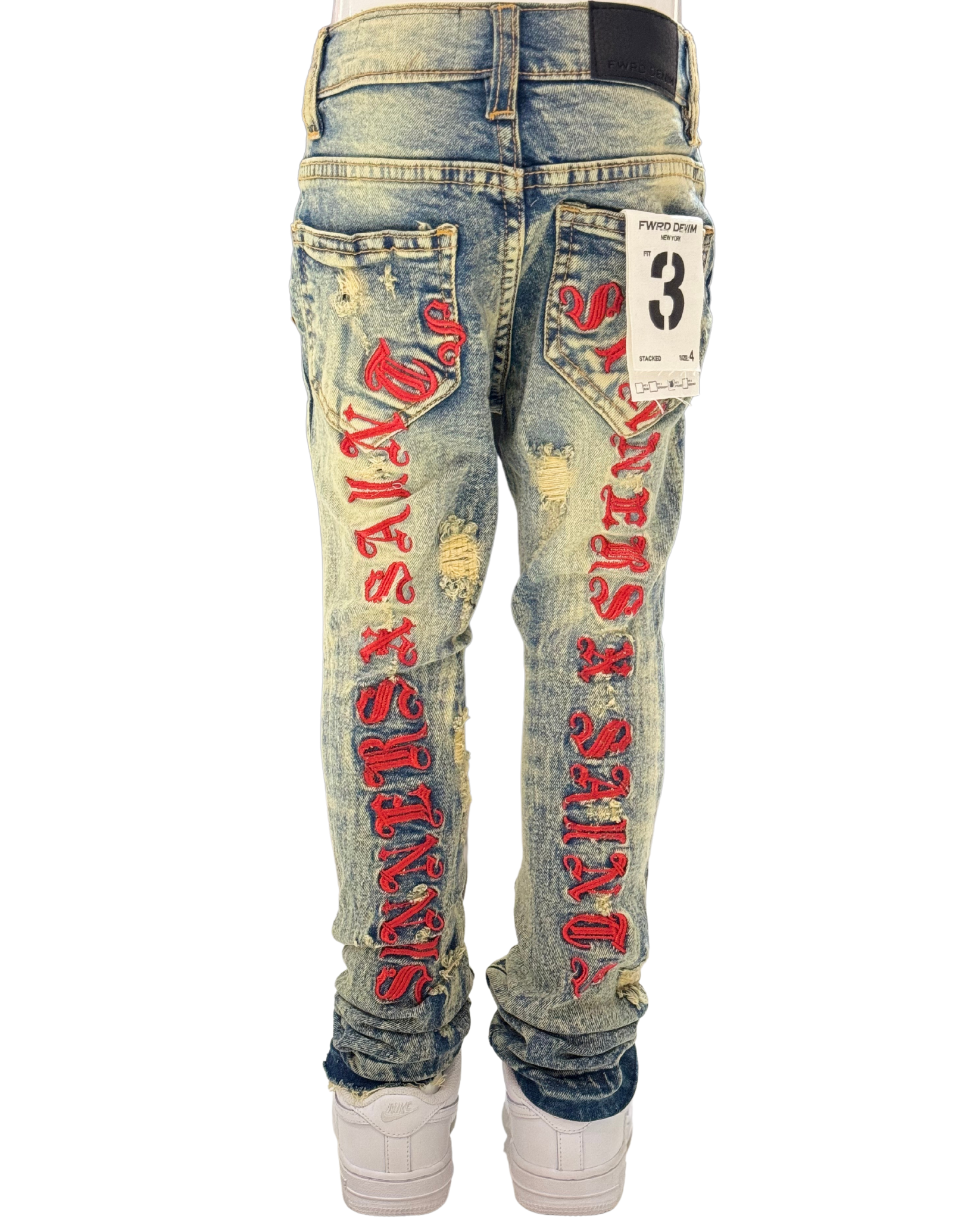 Kids Saints X Sinners Stacked Jeans 33948
