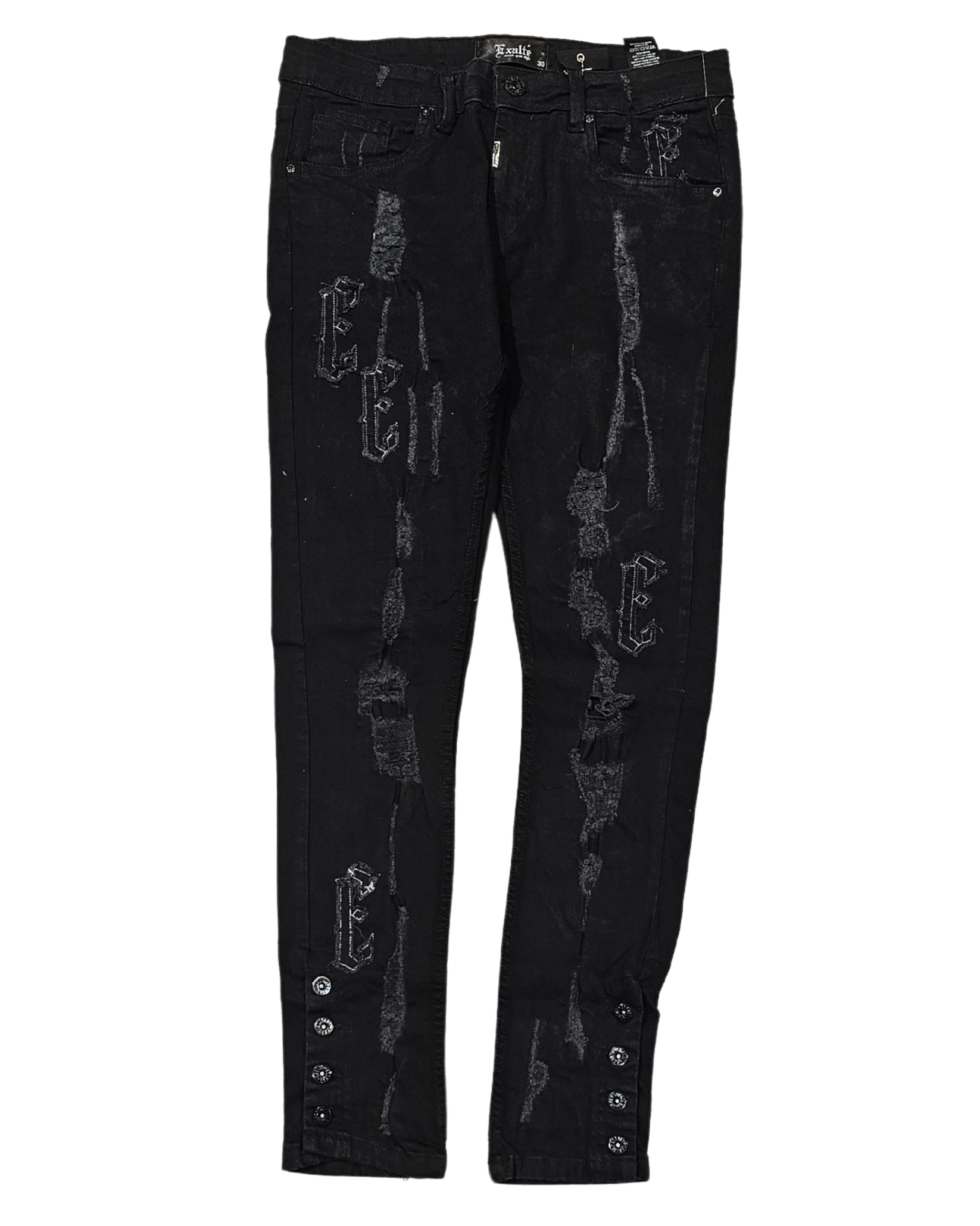 Mens Trim Patch Slim Fit Jean