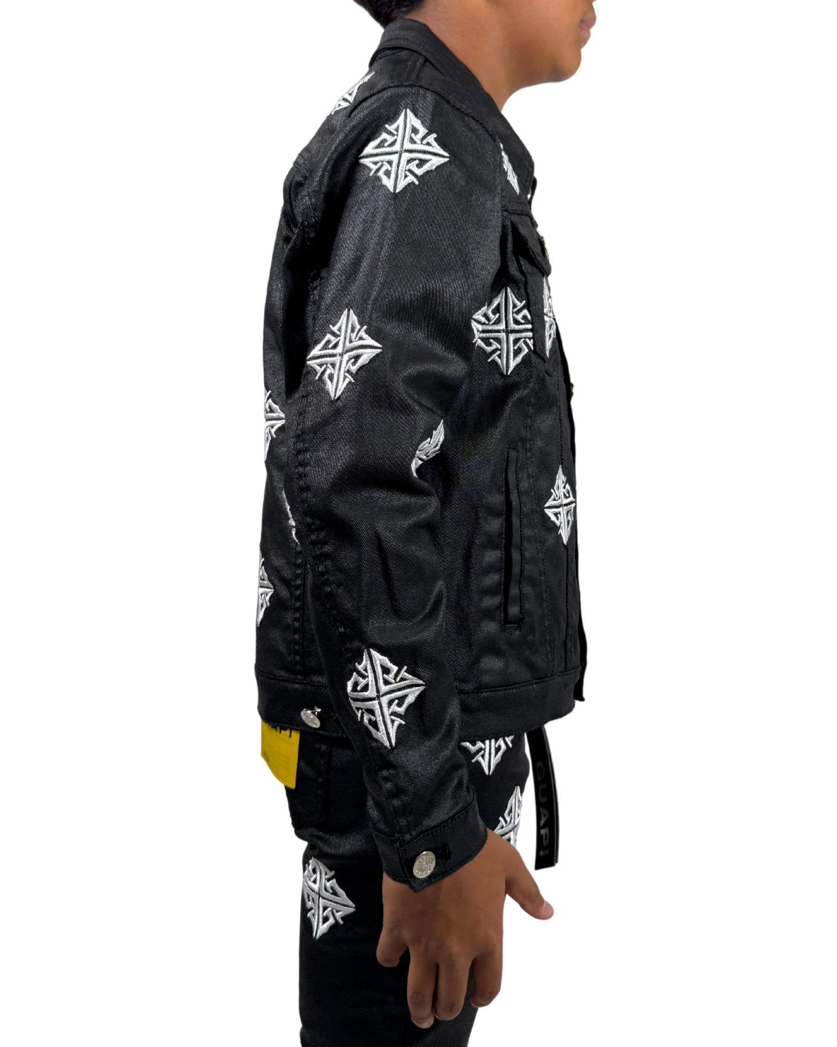 Kids Obsidian Waxed Premium Denim Jacket