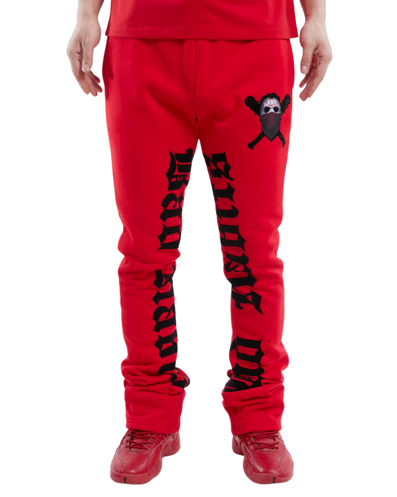 Mens Bad Habits Stacked Sweatpants