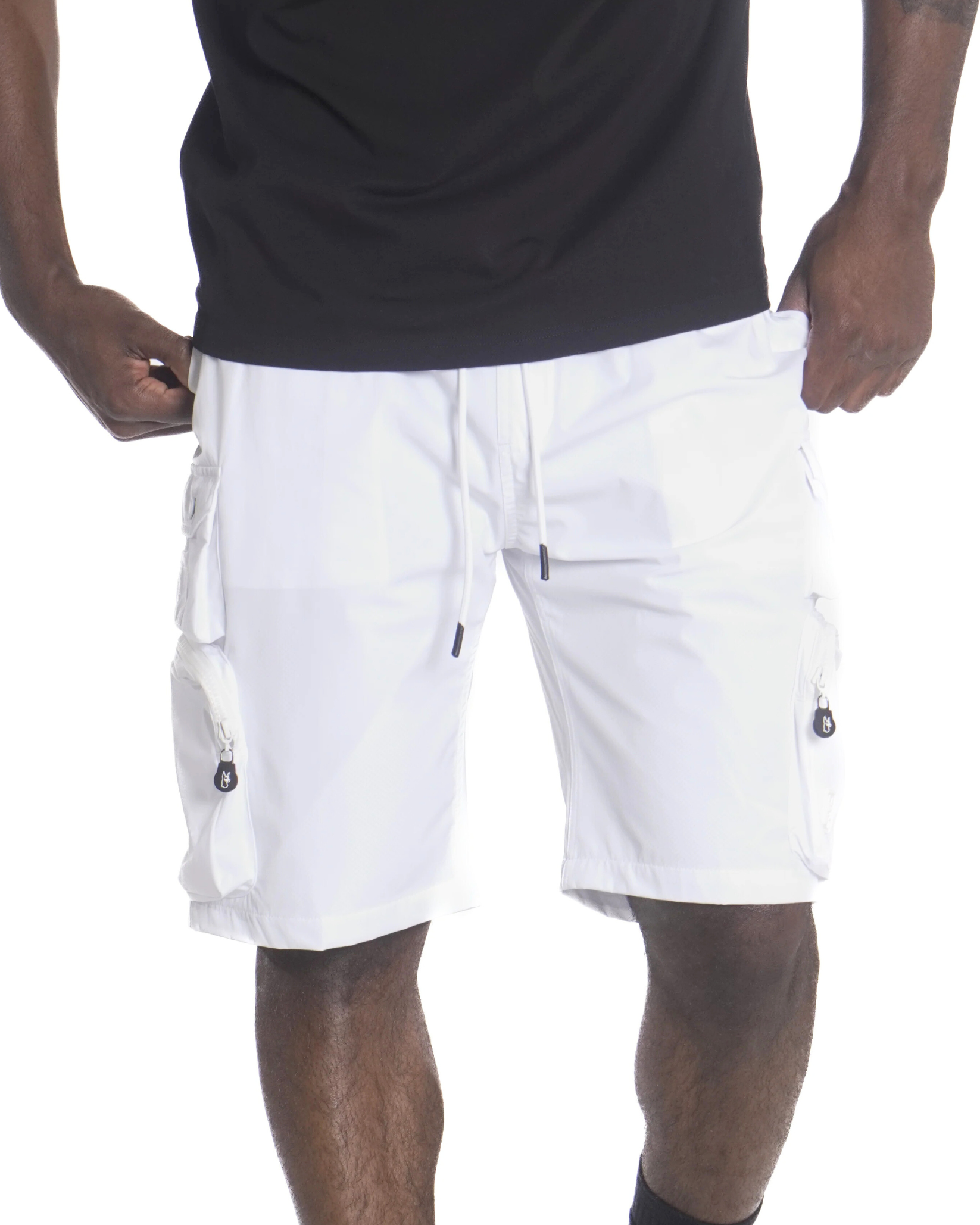 Nylon Spandex Cargo Shorts