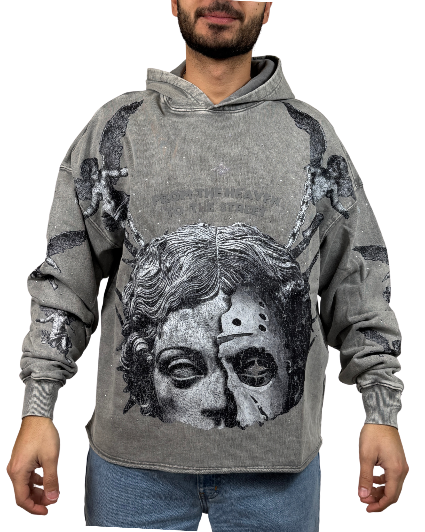 Mens From The Heaven To street Hoodie