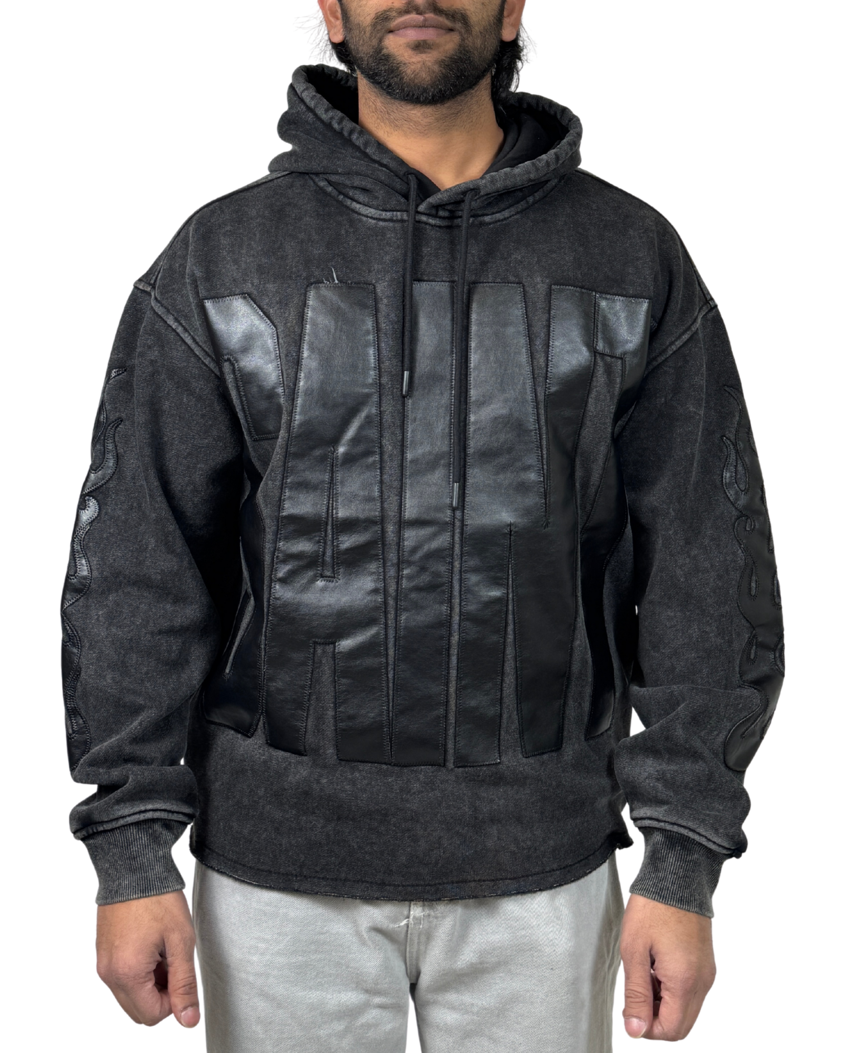 Mens Pu Saint Hoodie