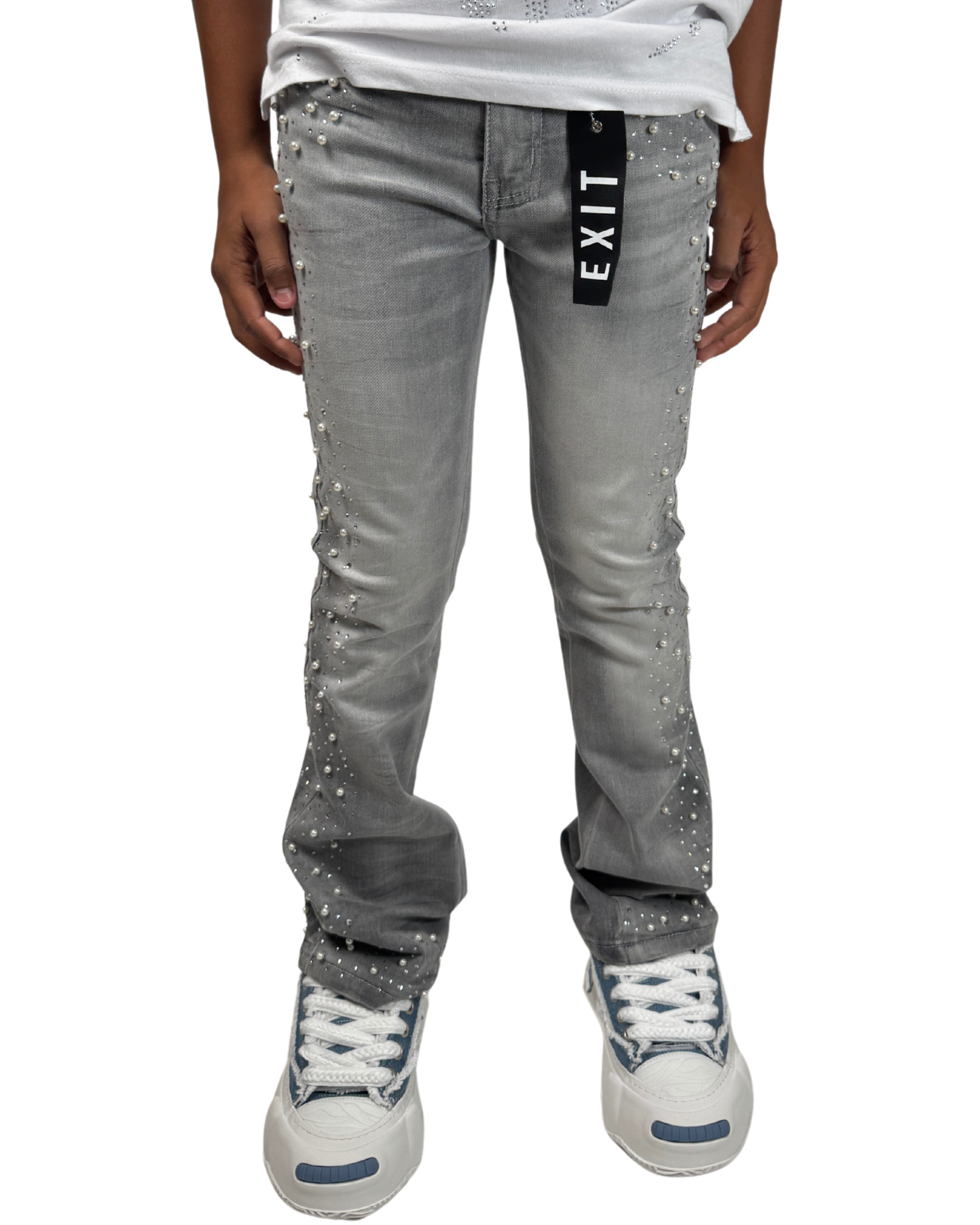 Kids Pearl Stacked Jean 25121