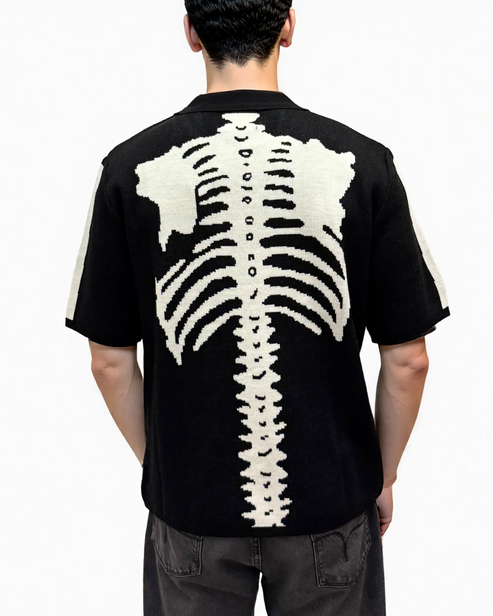Skeleton Printed Woven Shirt