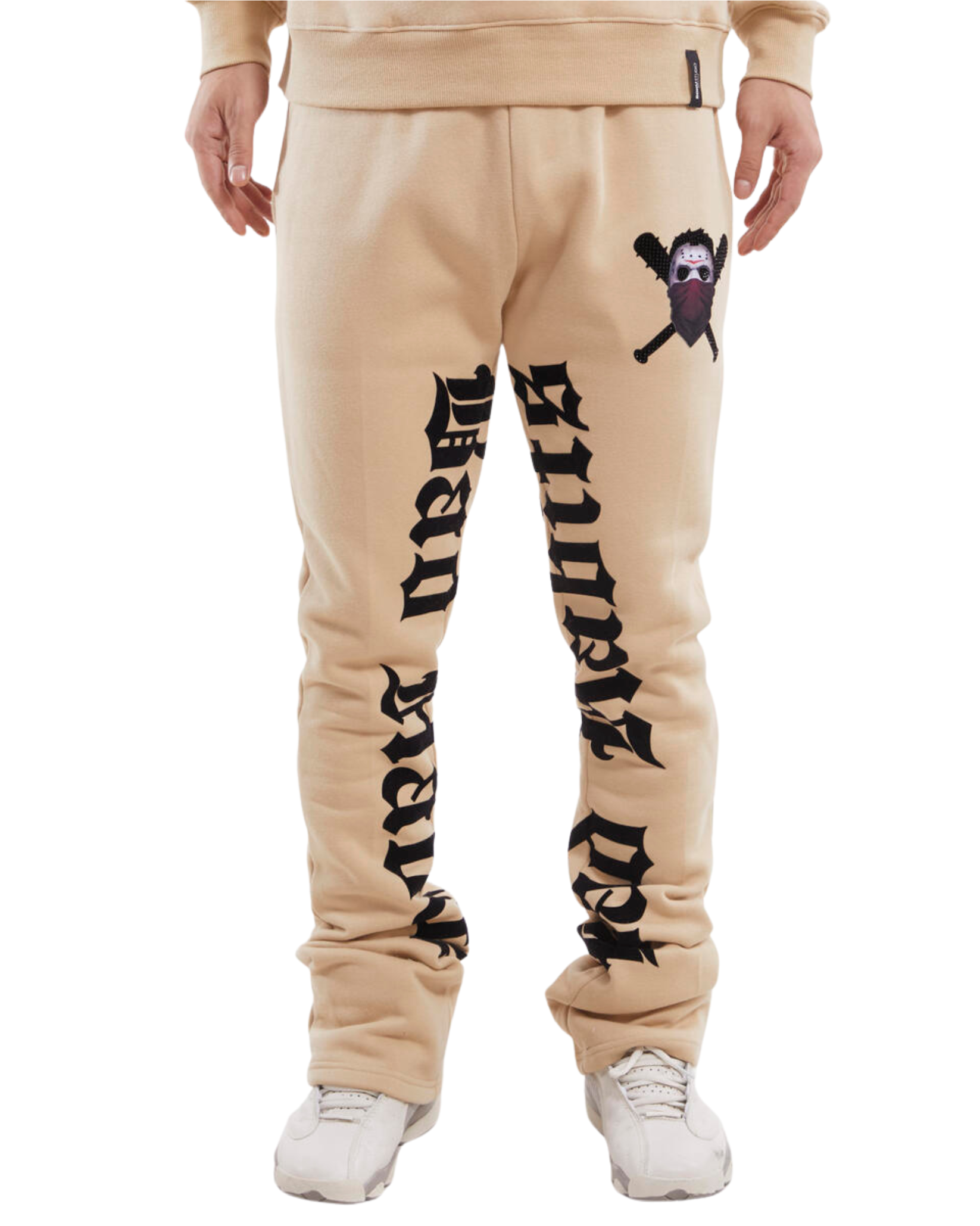 Mens Bad Habits Stacked Sweatpants