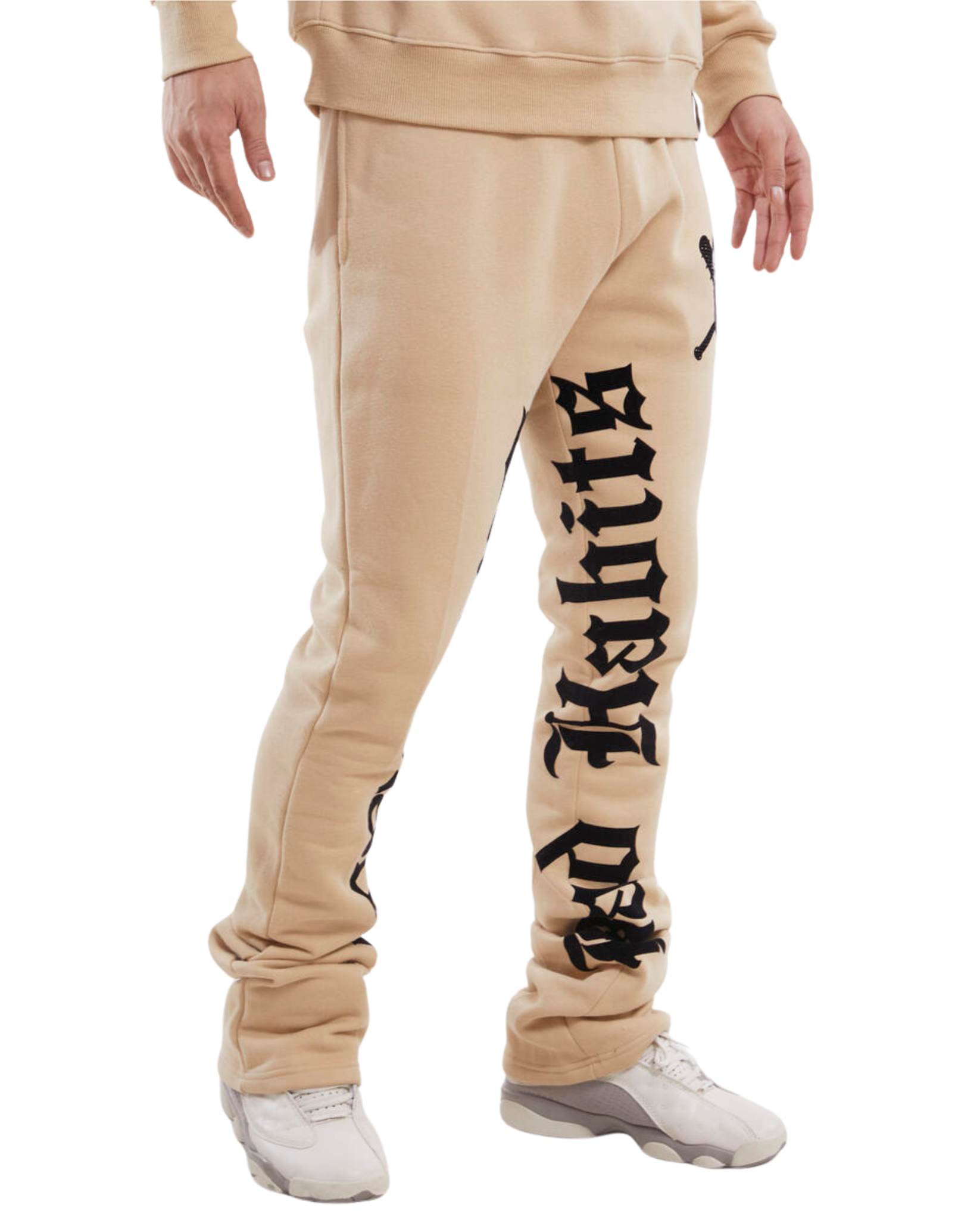 Mens Bad Habits Stacked Sweatpants