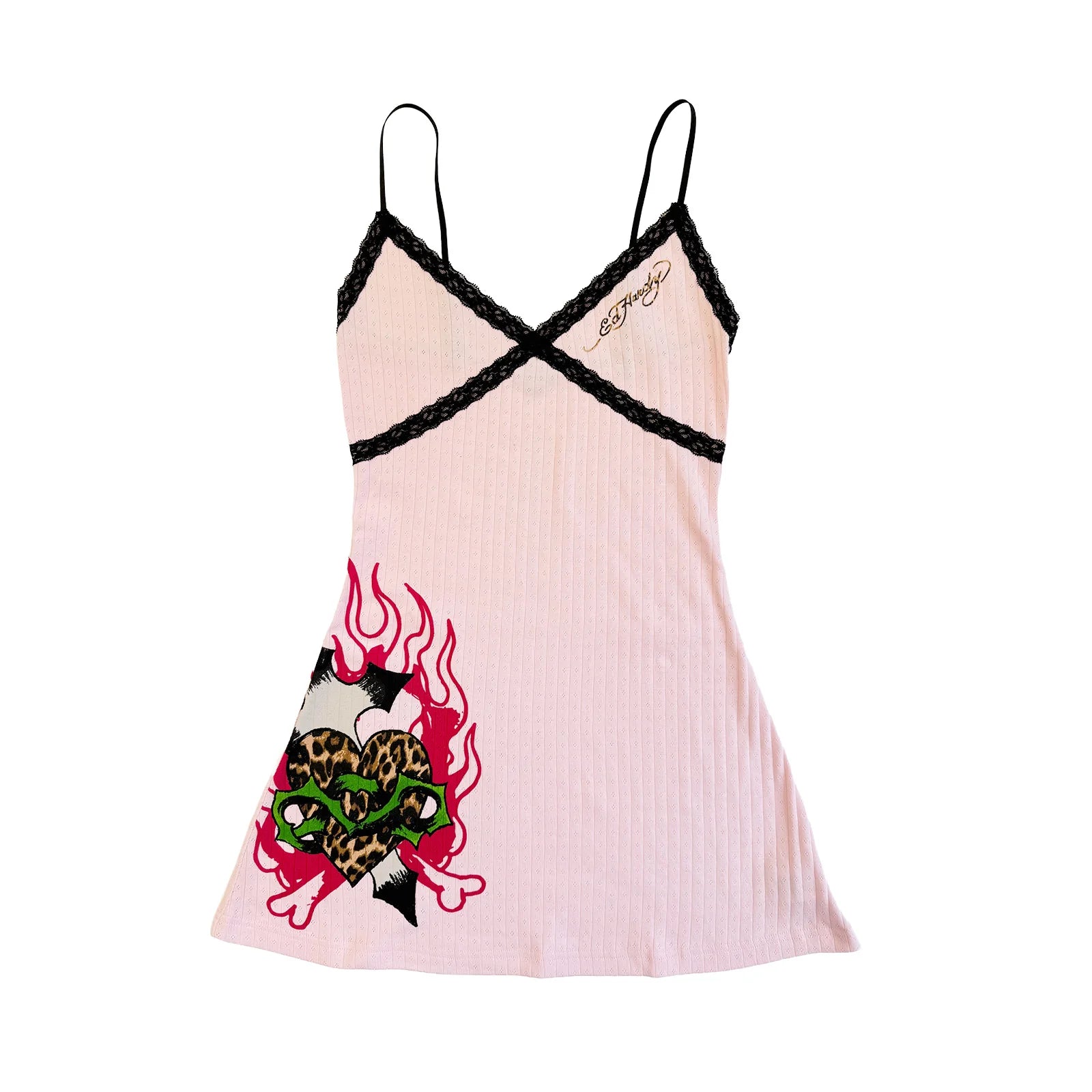 Womens Leopard Lace Nighty