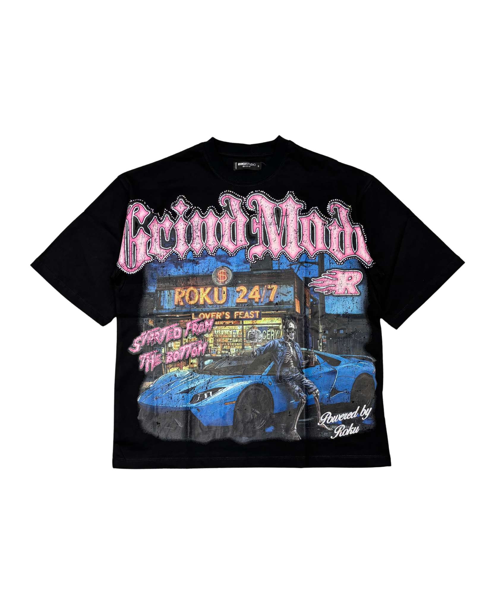 Mens Grind Mode Half Sleeves Shirt