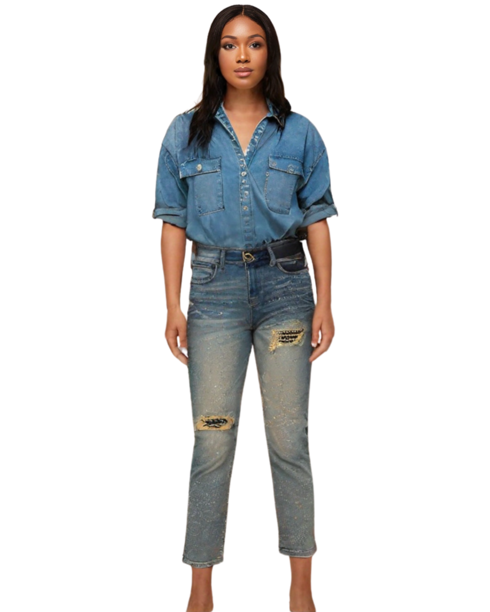 Tint stone Jeans Ms 80429