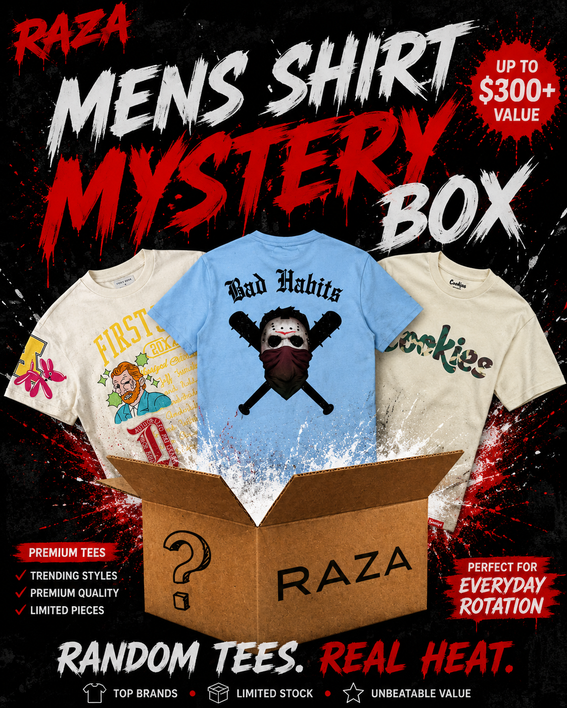 Mystery Box - 3 Random Men's Shirts