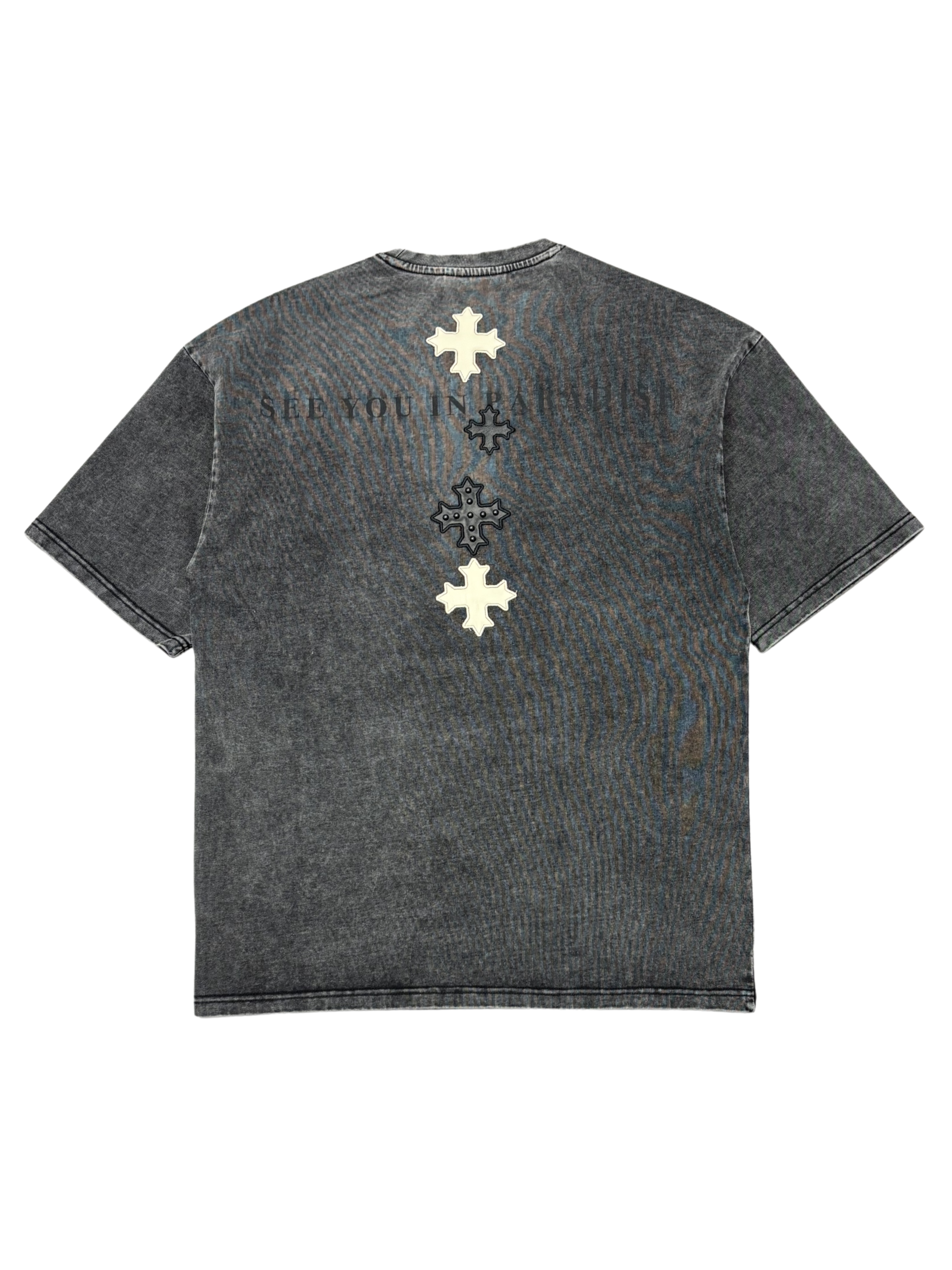 Mens Chrome Hearts Studded Patch Shirt