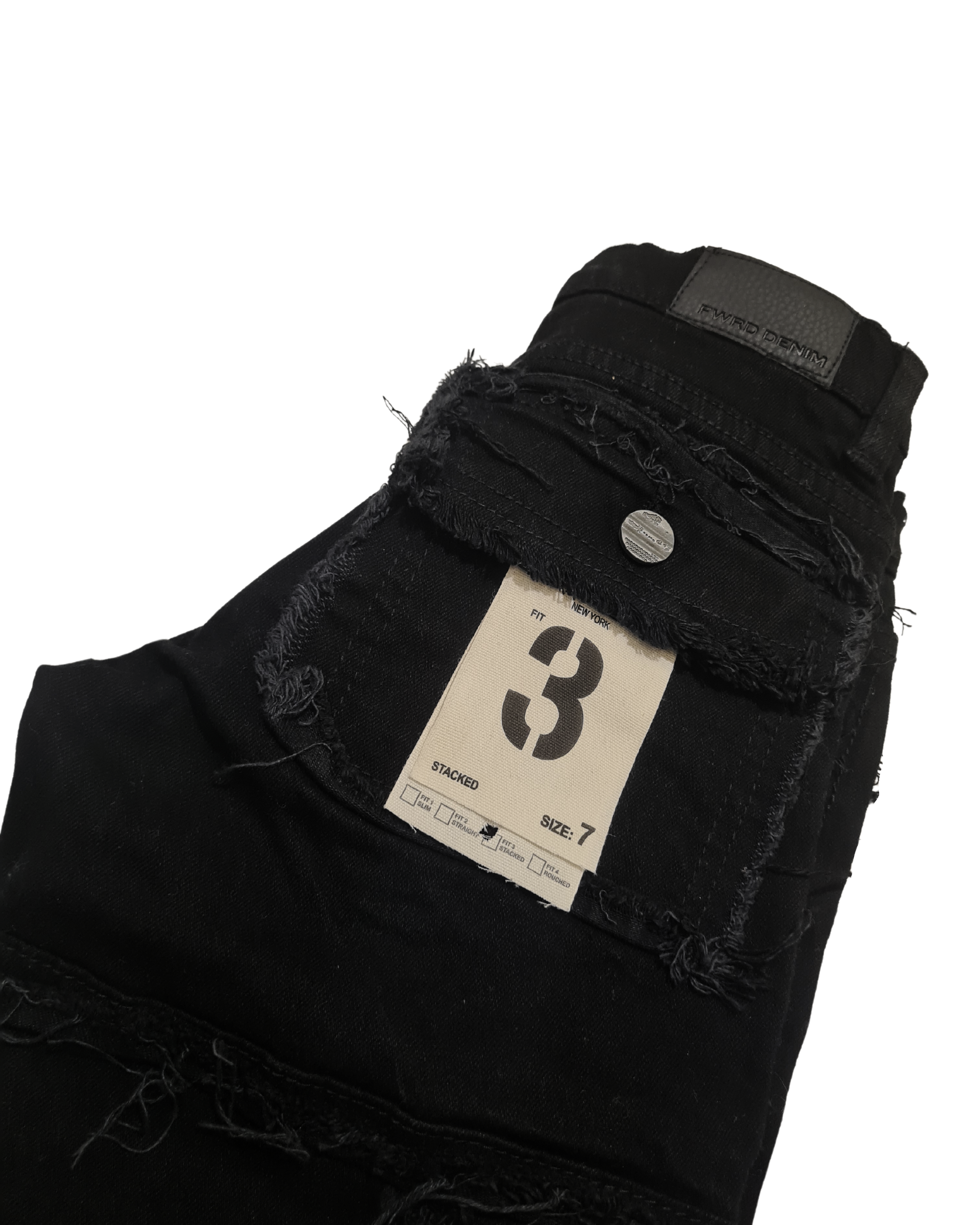 Kids Patchwork Stacked Jeans 33958K