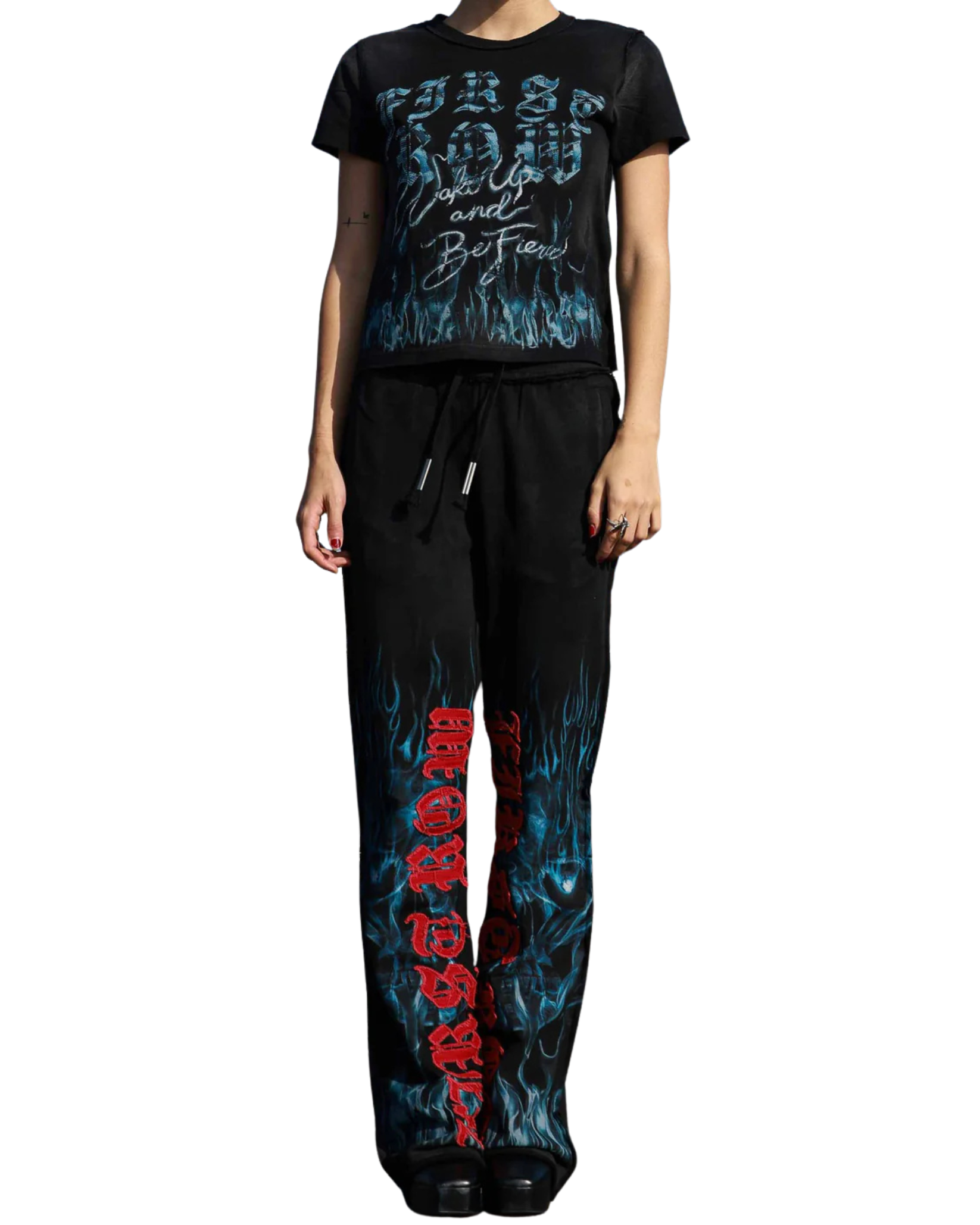 Wake Up and Be Fierce Flame Tee