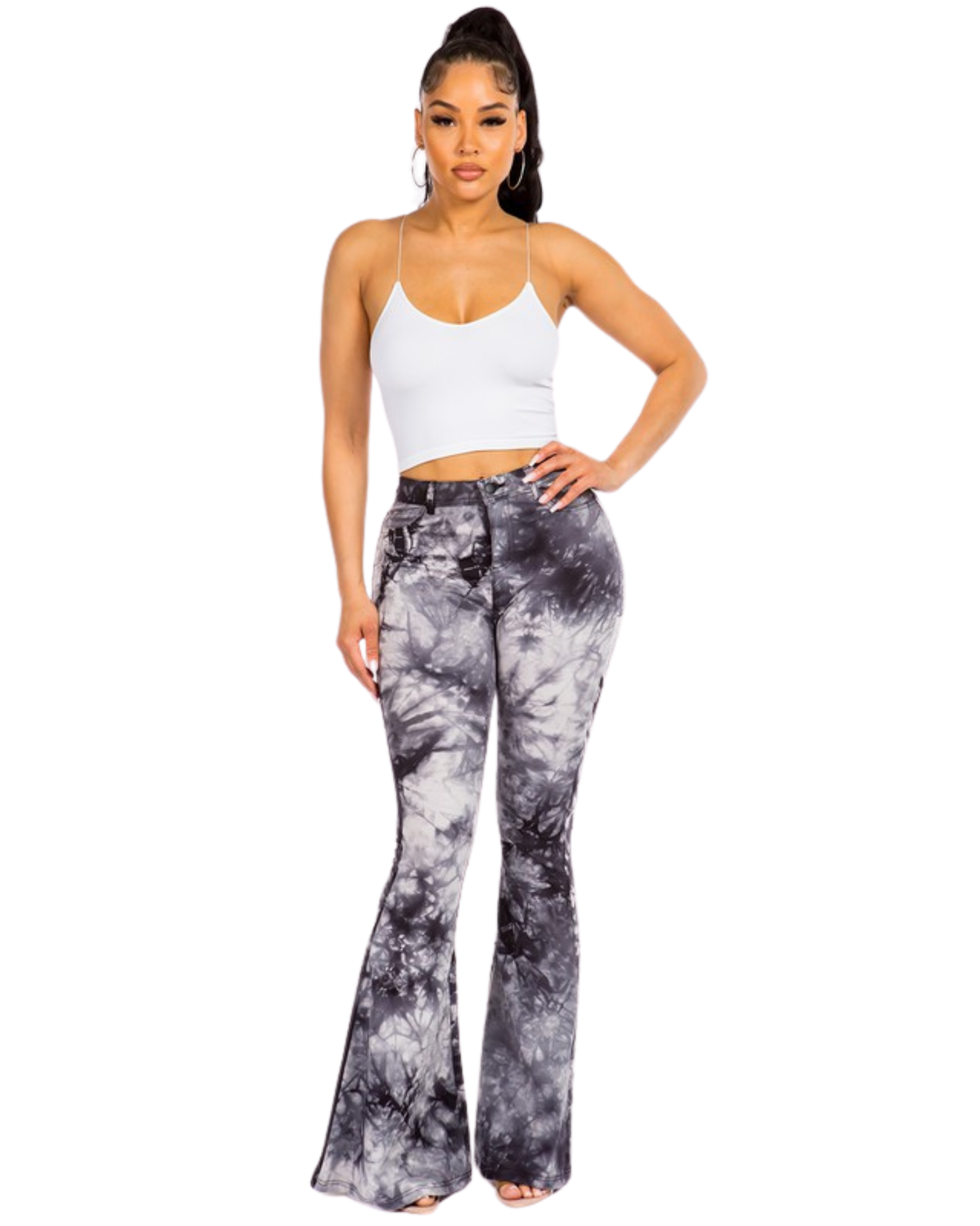 Tie Dye Printed Flared Pant