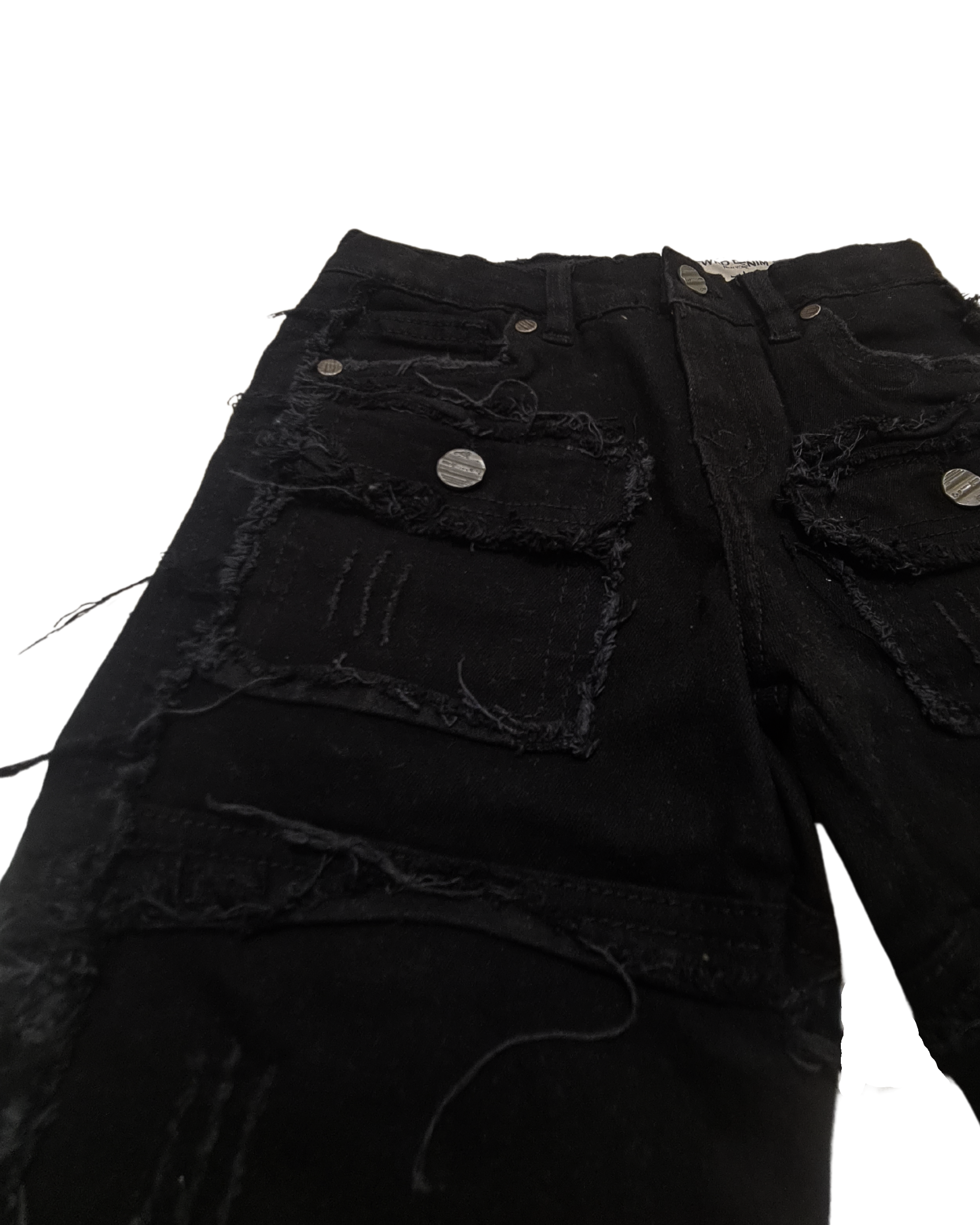 Kids Patchwork Stacked Jeans 33958K