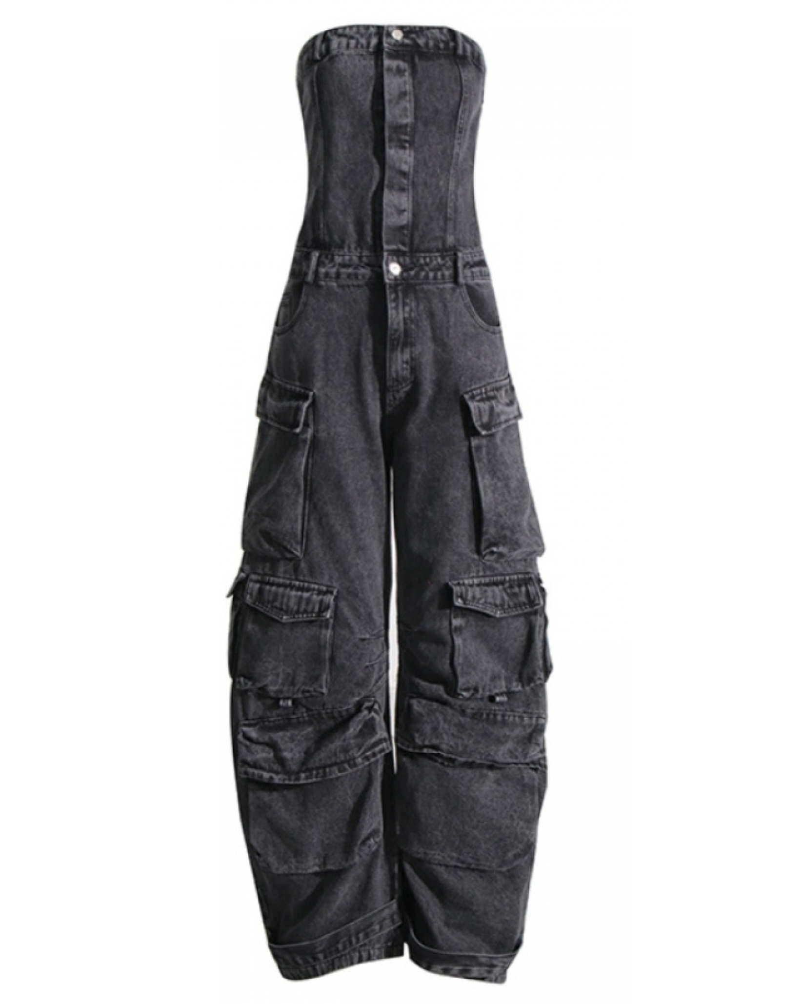 Regida Denim Cargo Jumpsuit