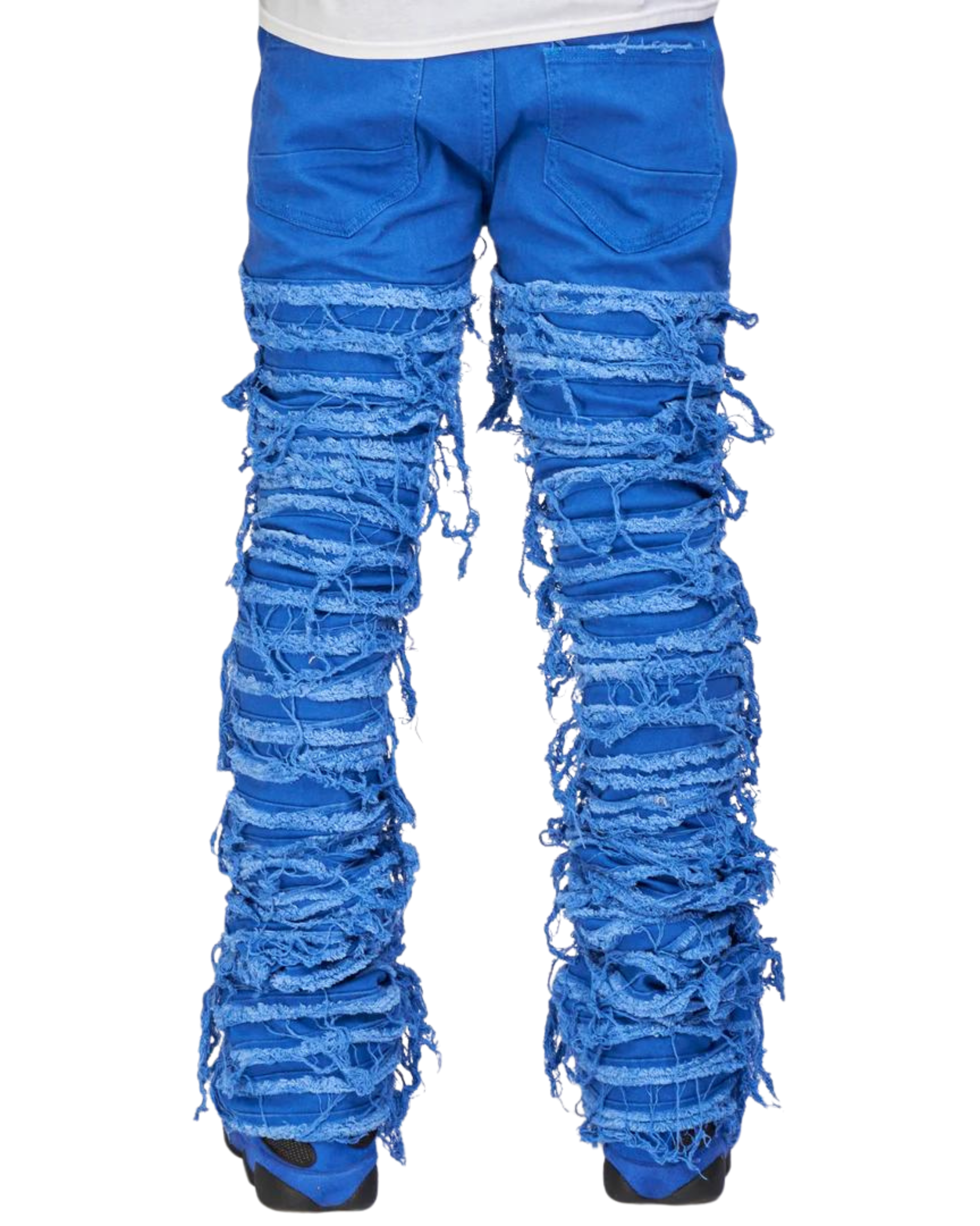 Nirvana Rip & Frayed Stacked Jeans