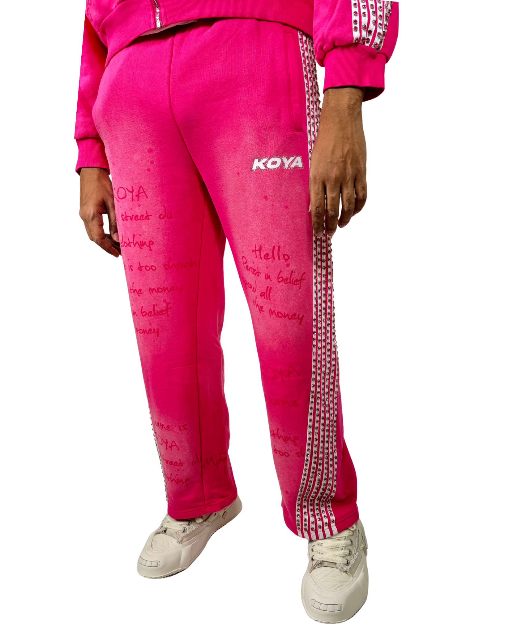 Mens Rhinestone Sweatpants KSRS01
