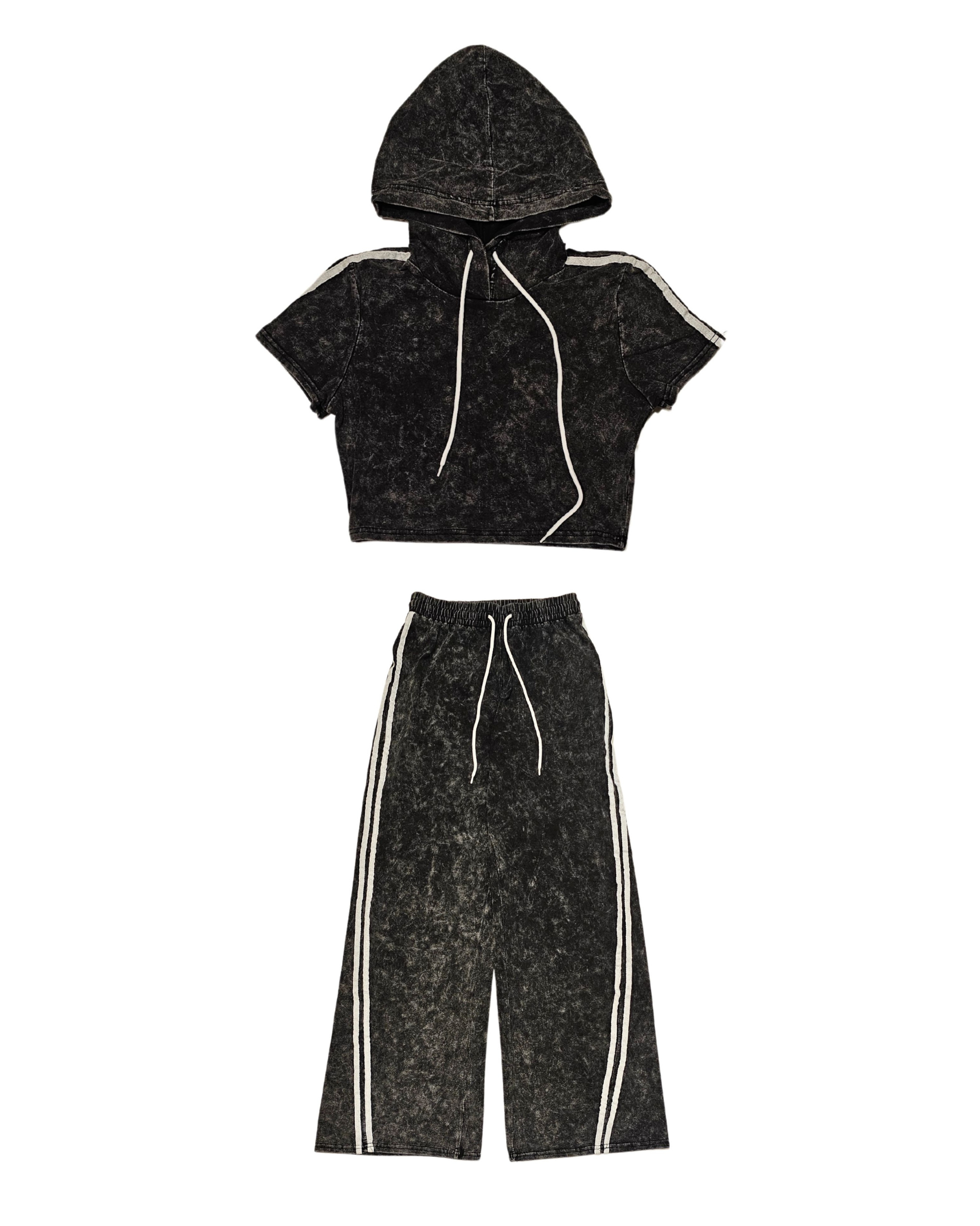 Oversize Stripe Sweat Shirt And Pant