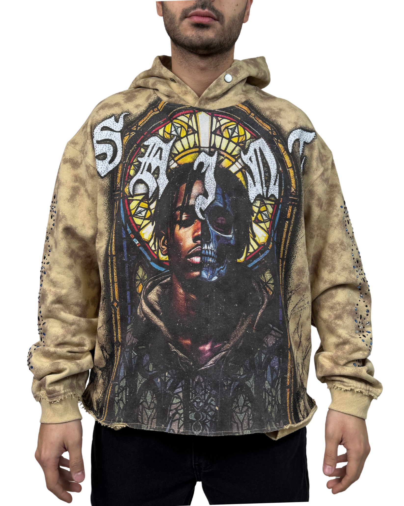 Half Saint Face Hoodie