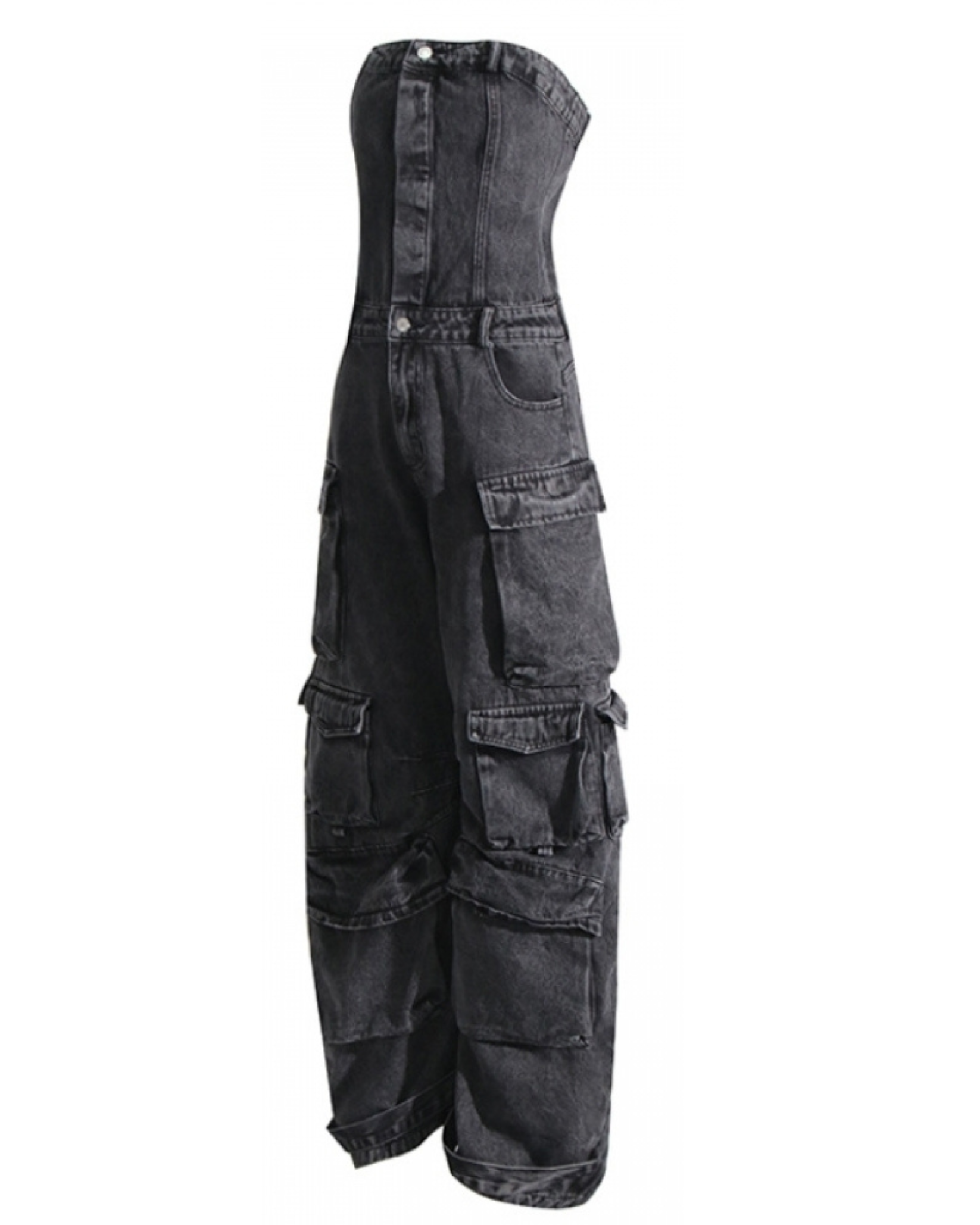 Regida Denim Cargo Jumpsuit