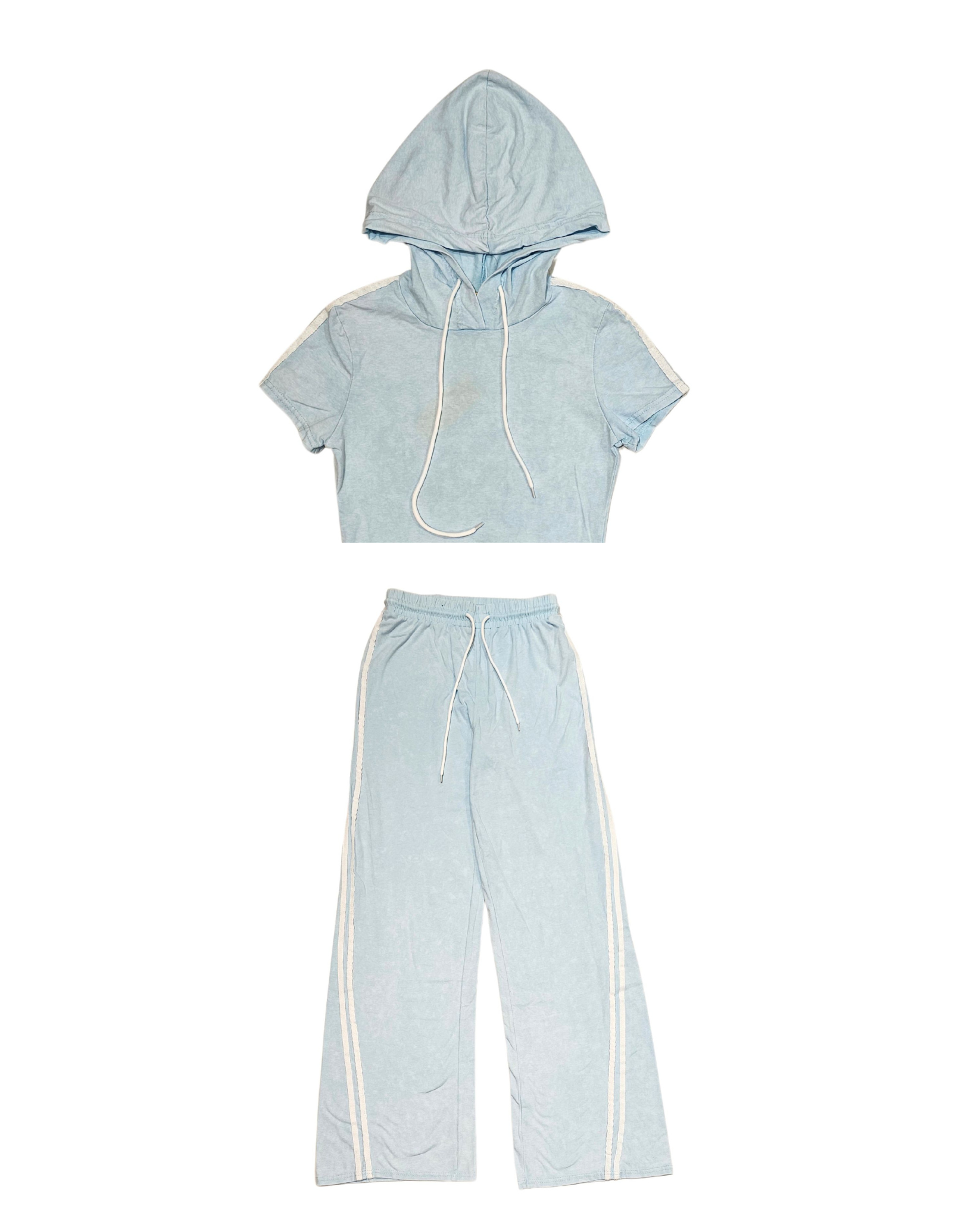 Oversize Stripe Sweat Shirt And Pant