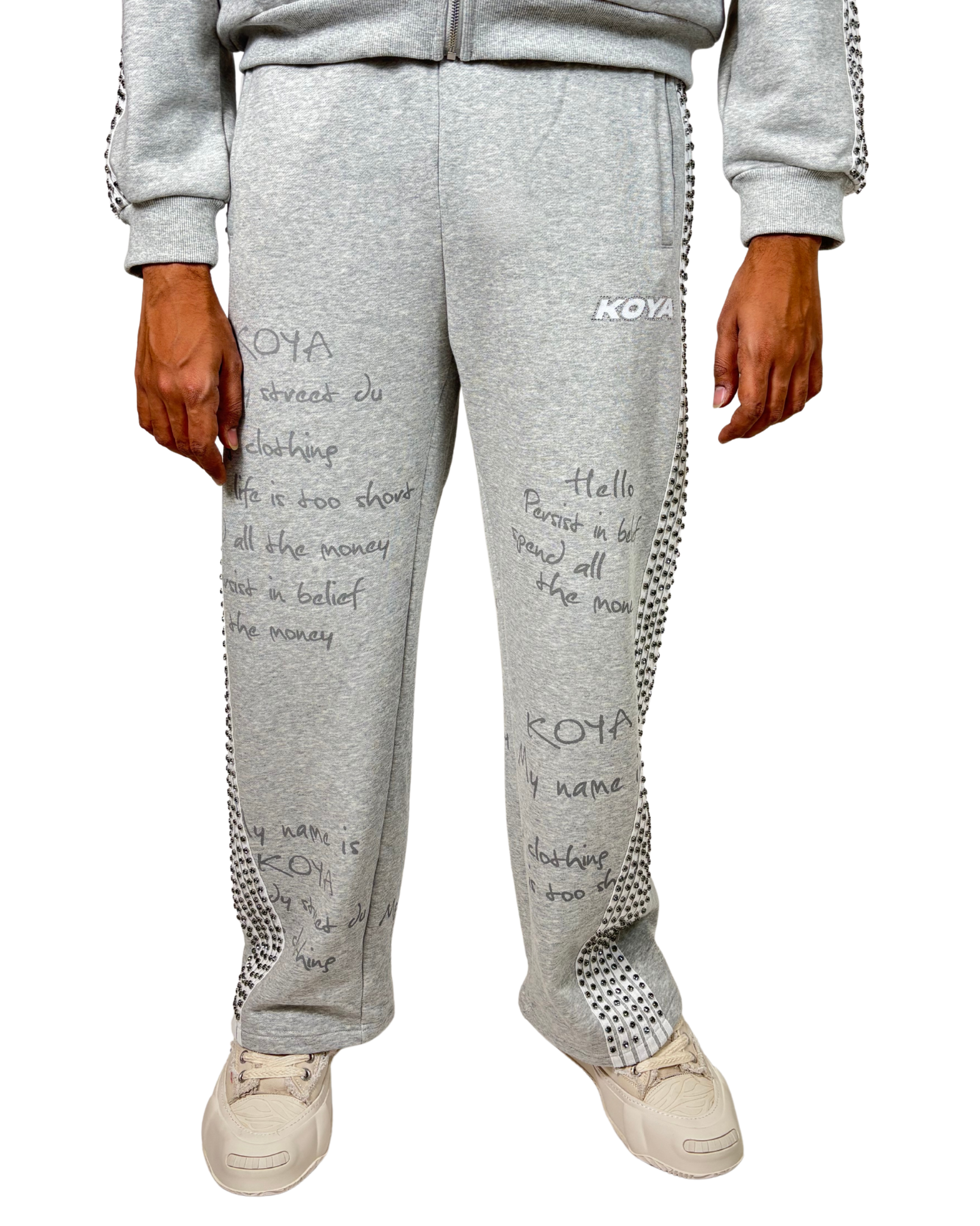 Mens Rhinestone Sweatpants KSRS01
