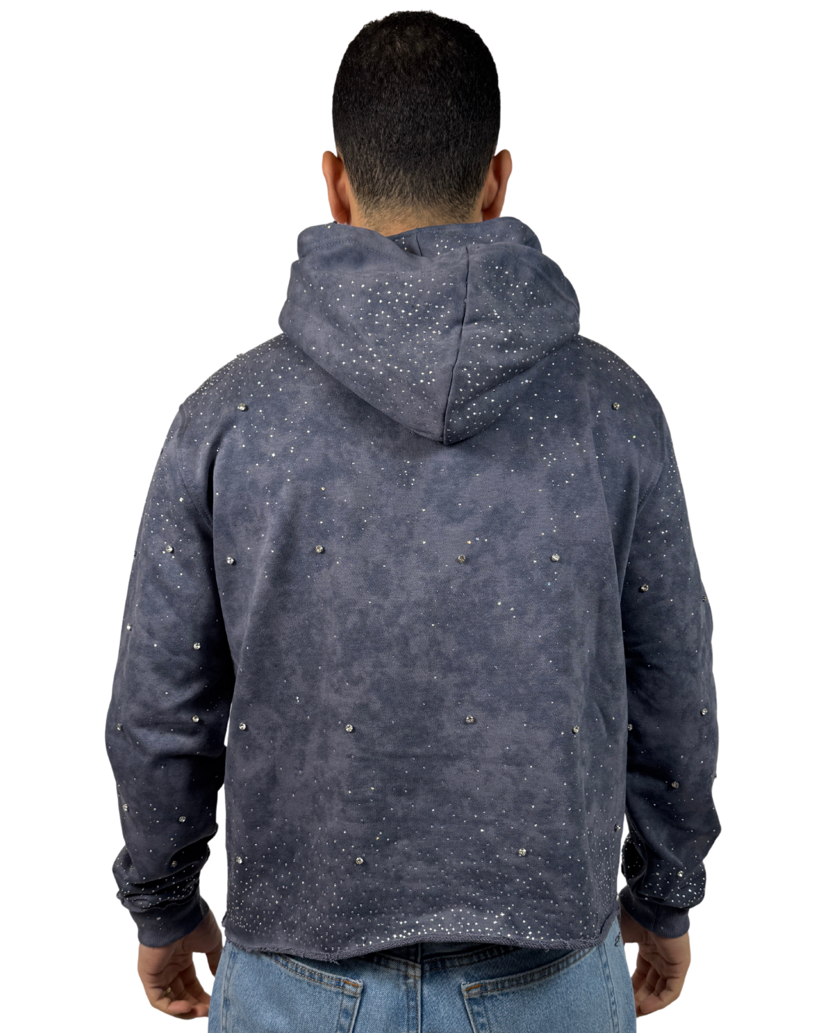 Rhinestone Hoodie 1427